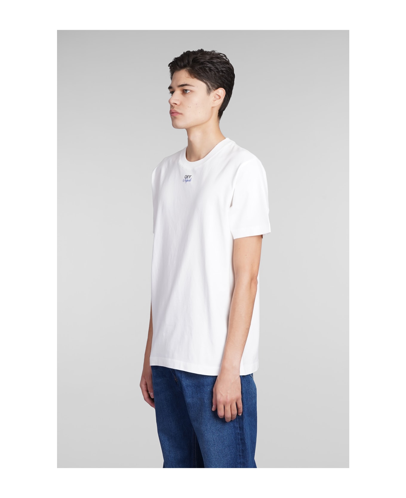 Off-White T-shirt In White Cotton - white