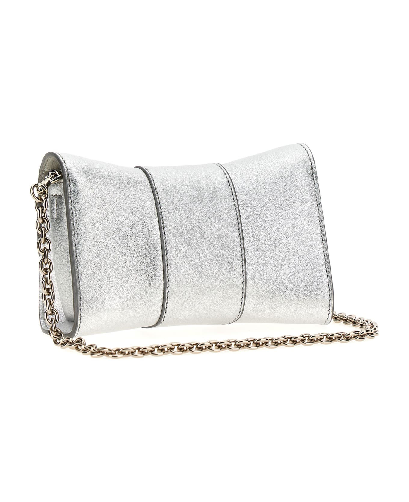 Furla 'metropolis Mini' Crossbody Bag - Color Silver