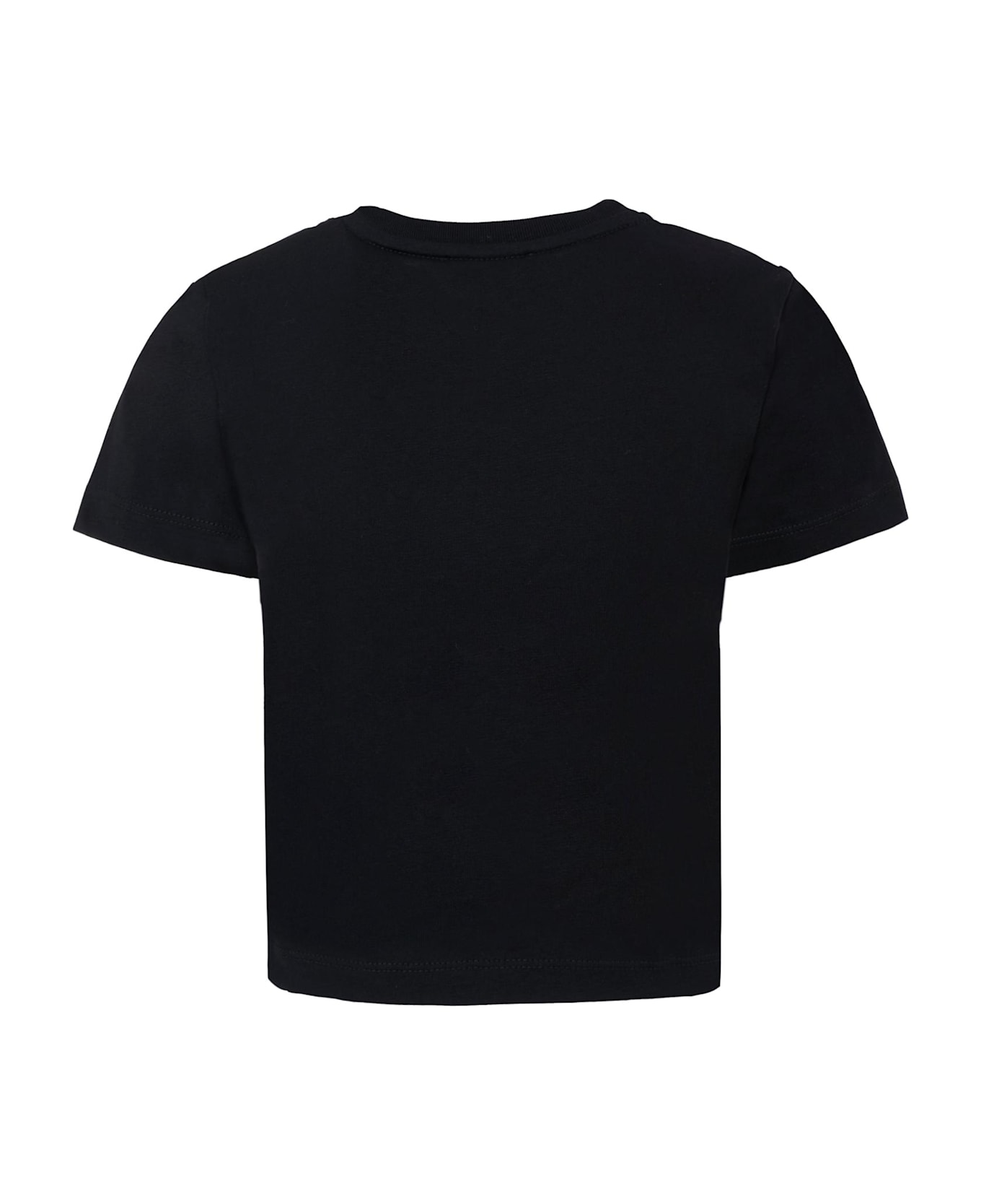Lanvin Black T-shirt For Girl With Logo - Black