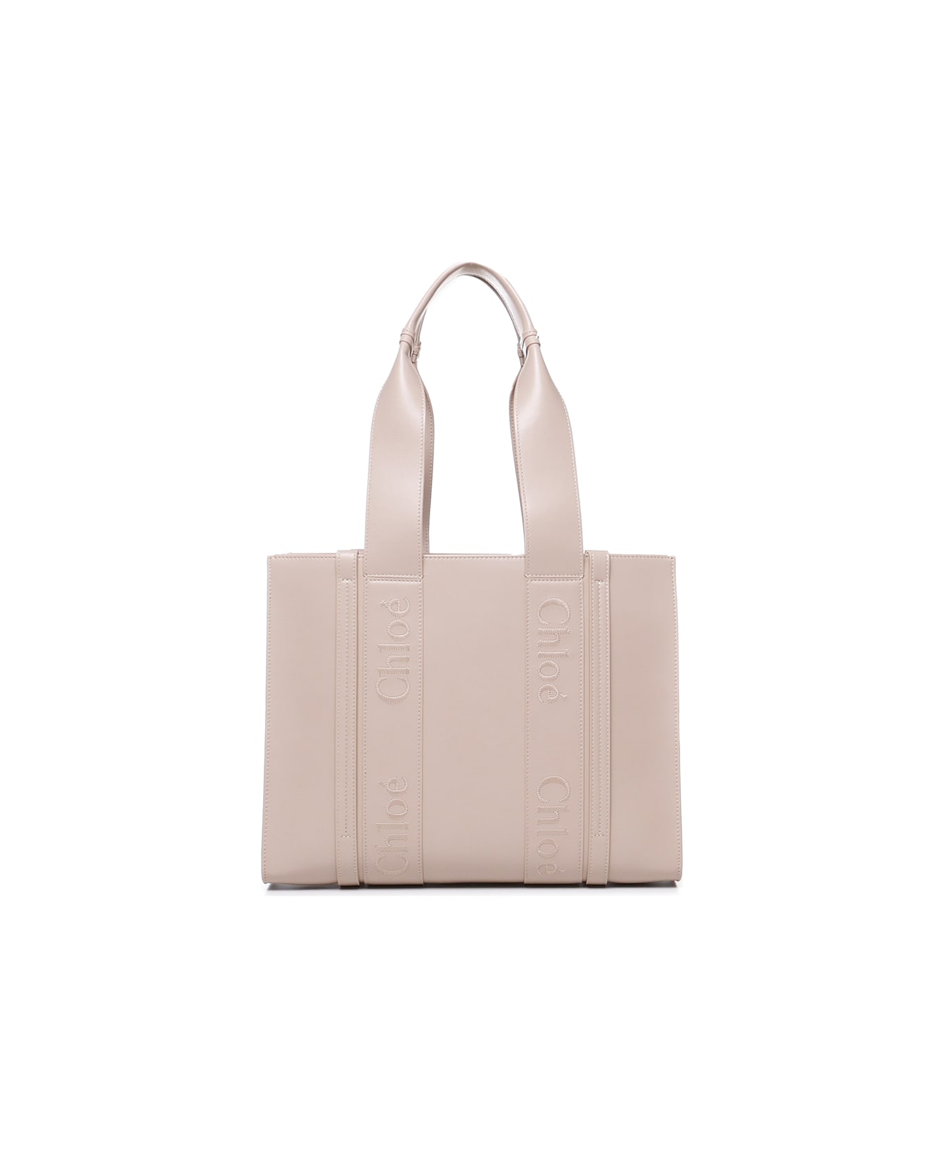 Chloé Woody Tote Bag - Beige