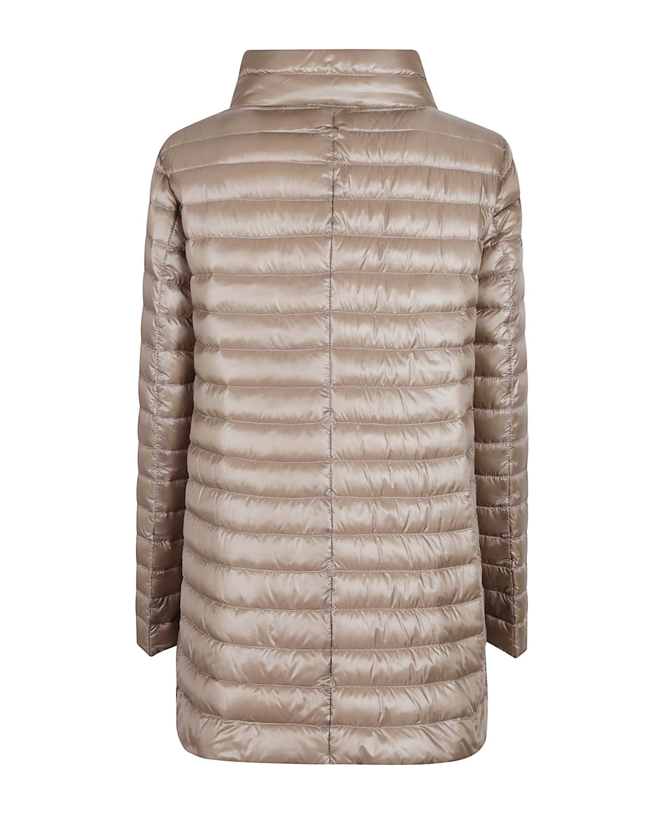 Herno Long Down Jacket - Tortora/chantilly