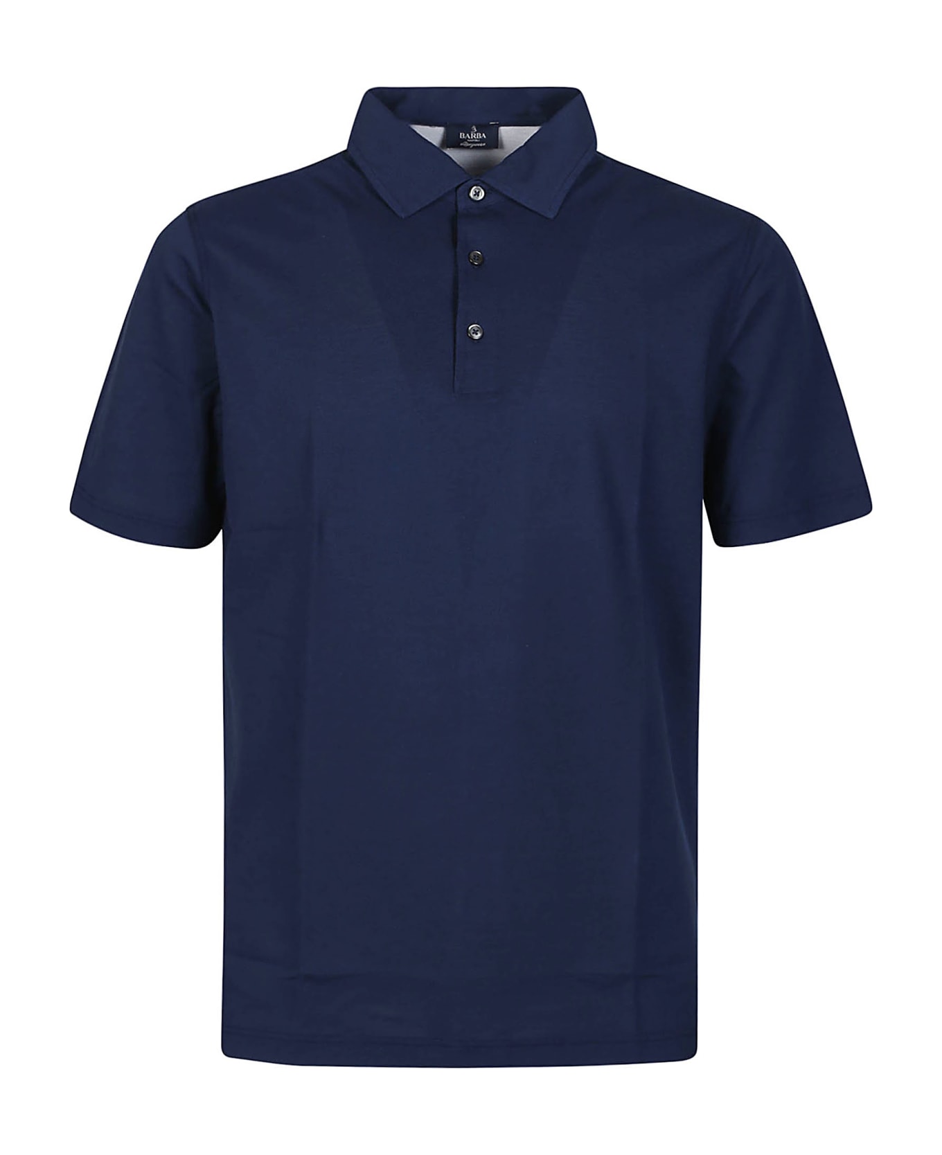 Barba Napoli Short Sleeve Polo Shirt - Blu