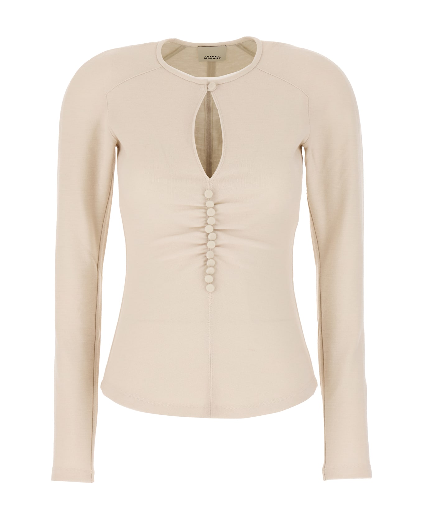 Isabel Marant Cappuccino Viscose Blend Top - 90BE