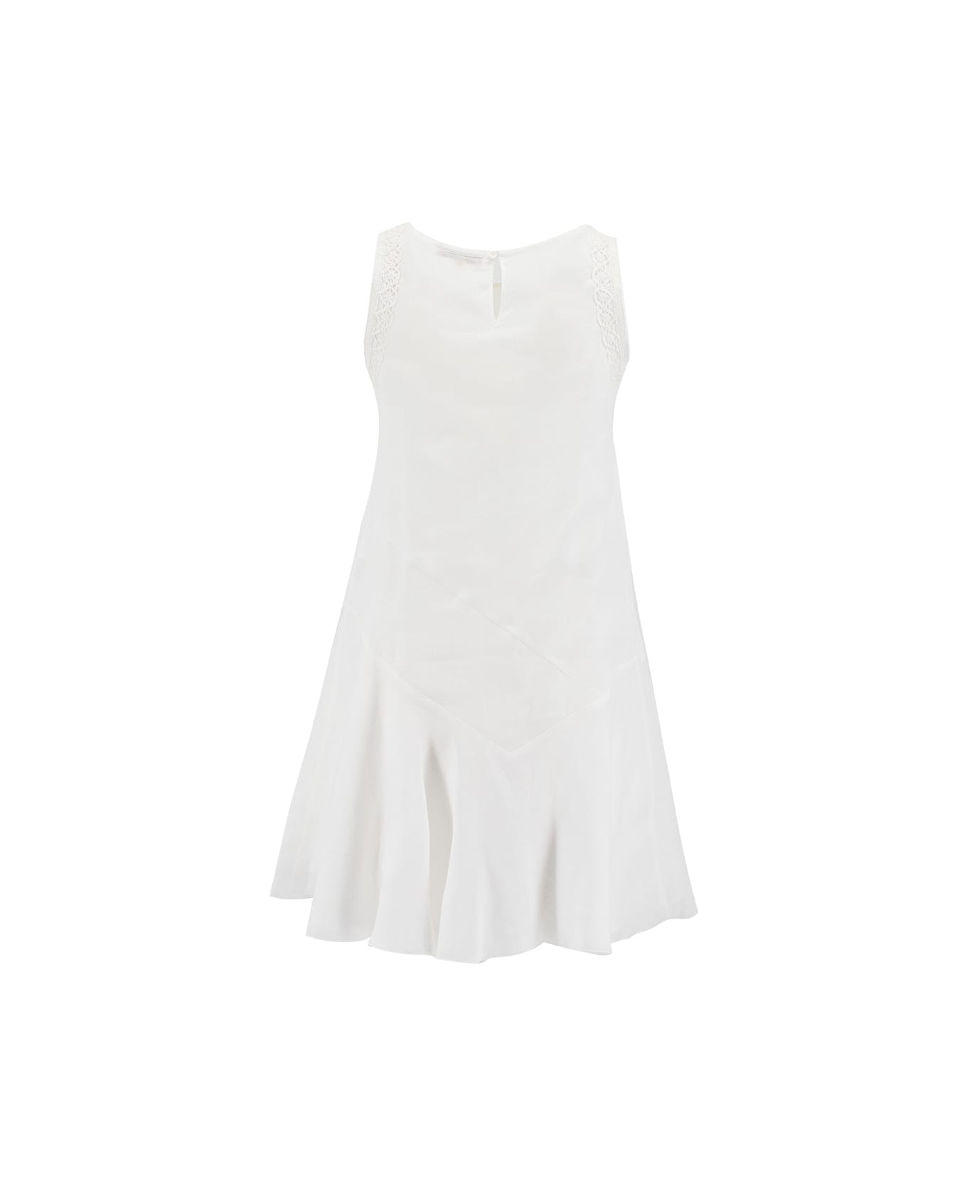 Ermanno Scervino Dress - SNOW WHITE/OFF WHITE