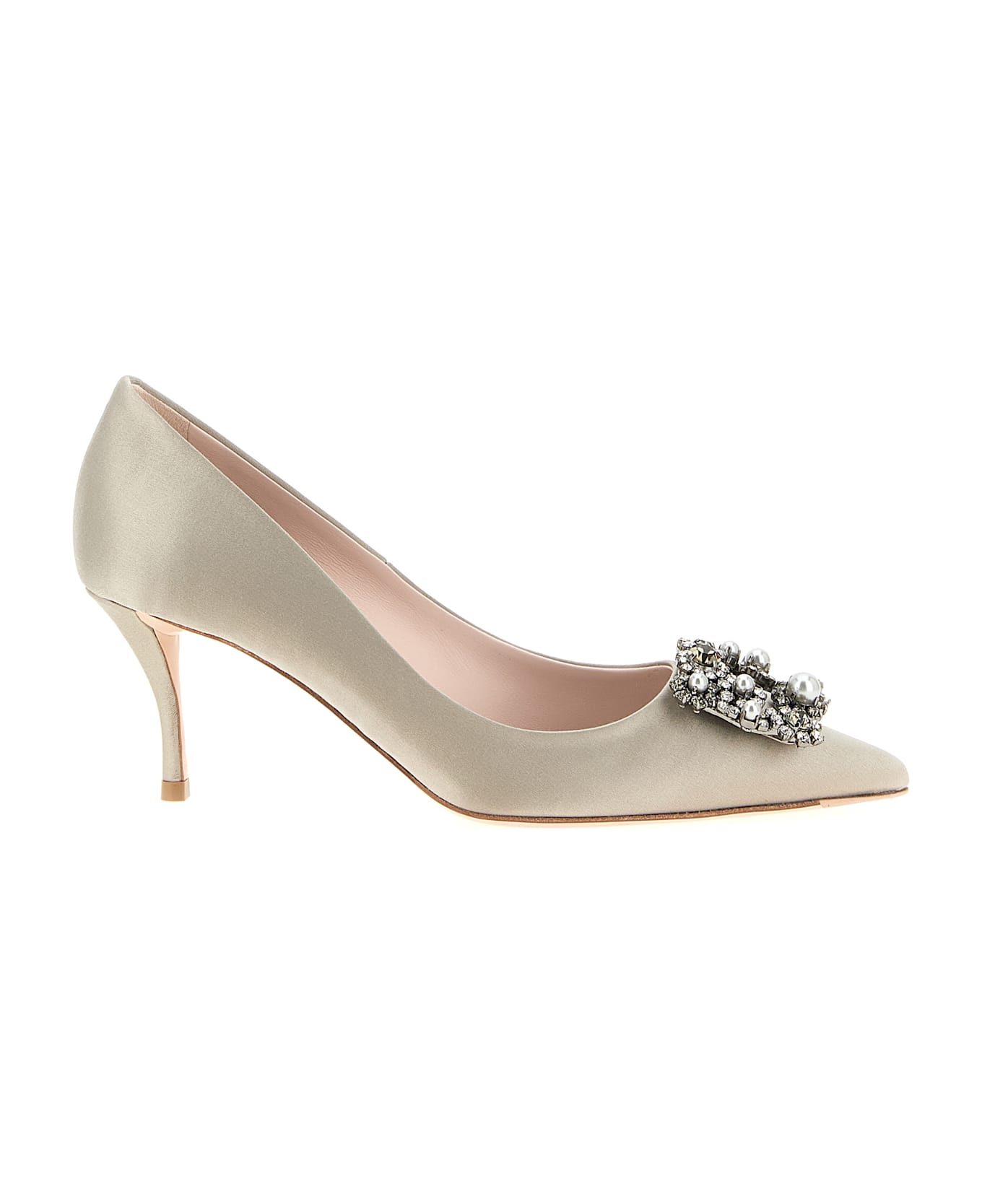 Roger Vivier 
flower Strass
 Pumps - Gray
