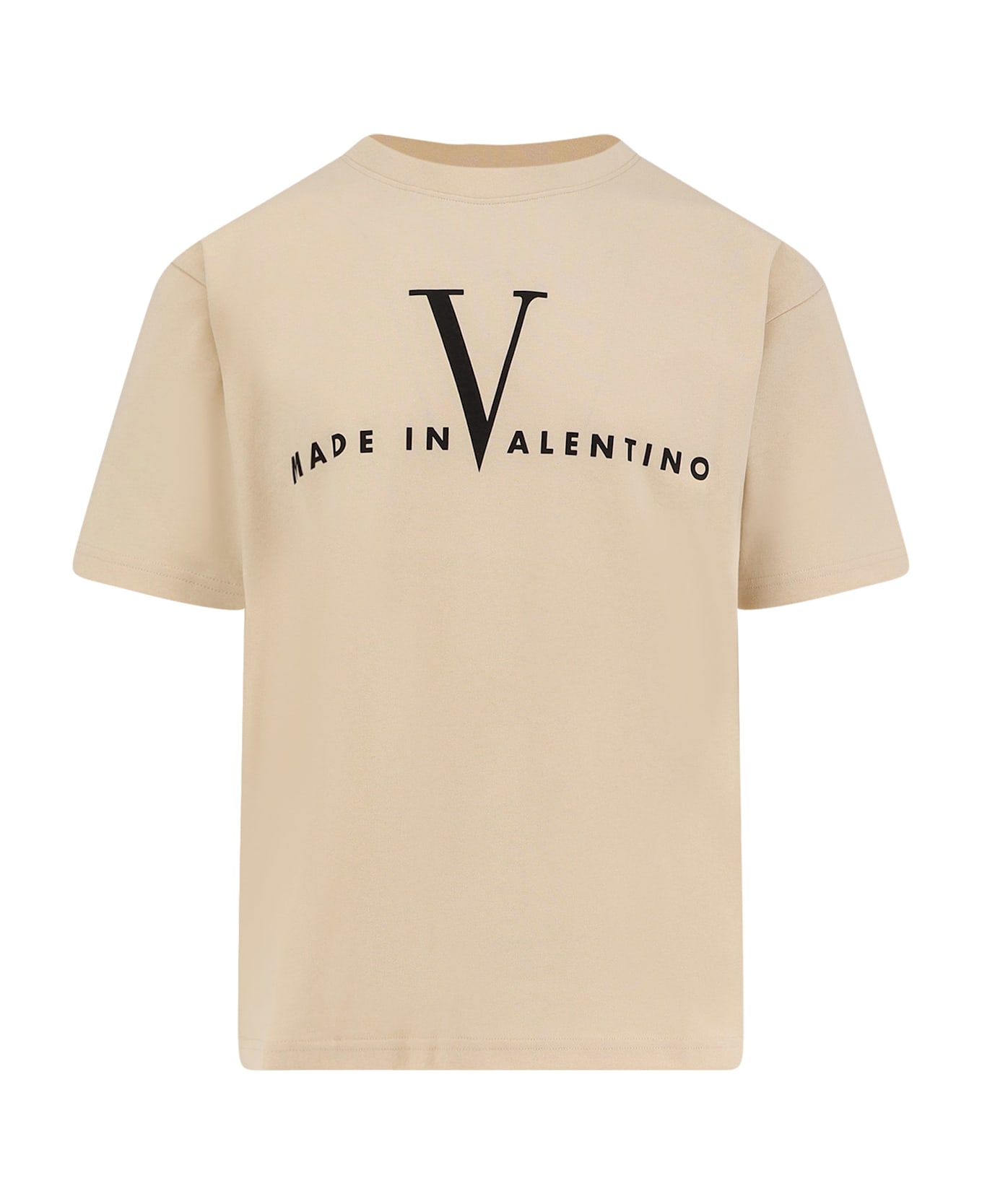 Valentino Cotton T-shirt - BURRO NERO