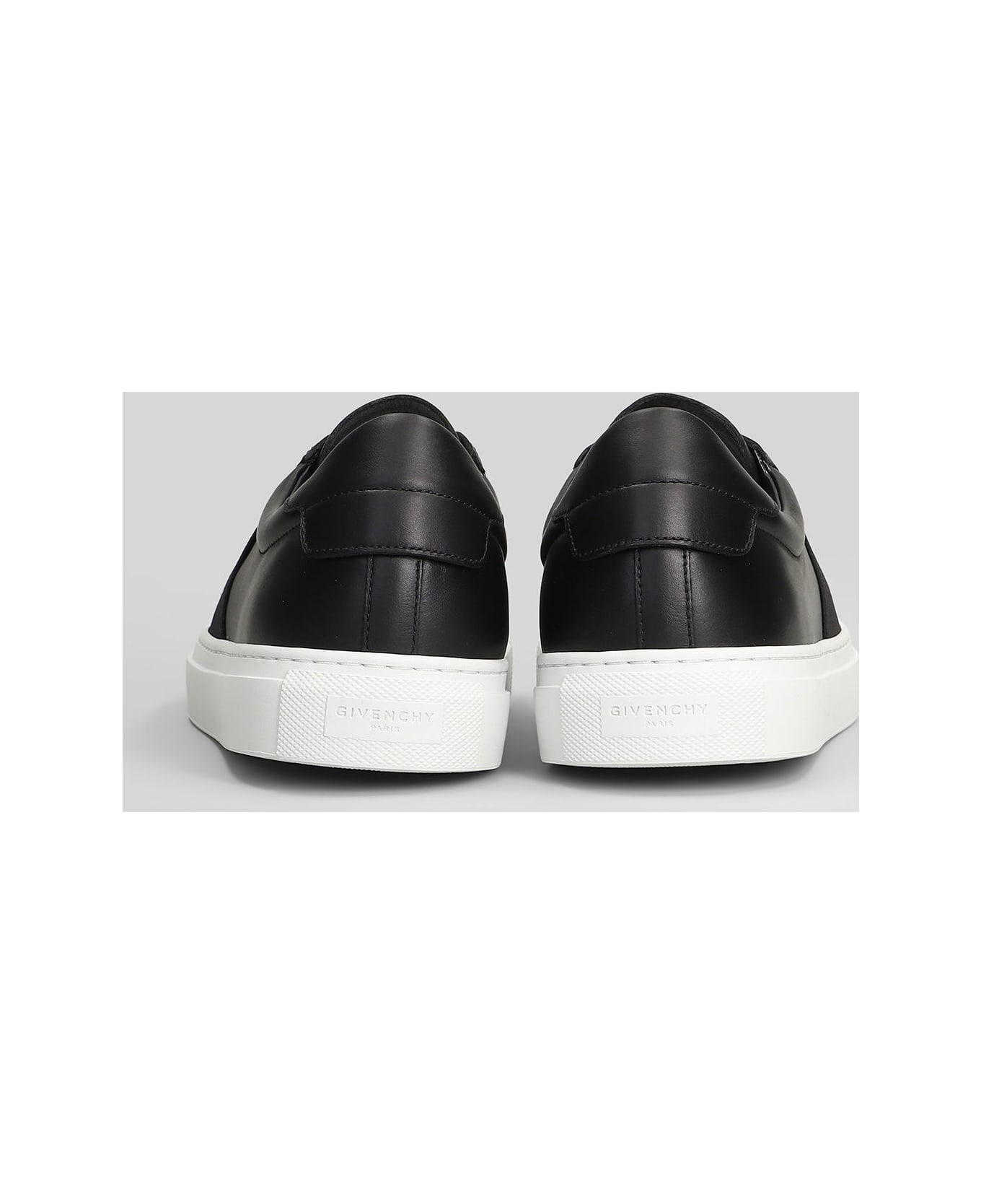 Givenchy Urban Street Low Sneakers In Black Leather - black