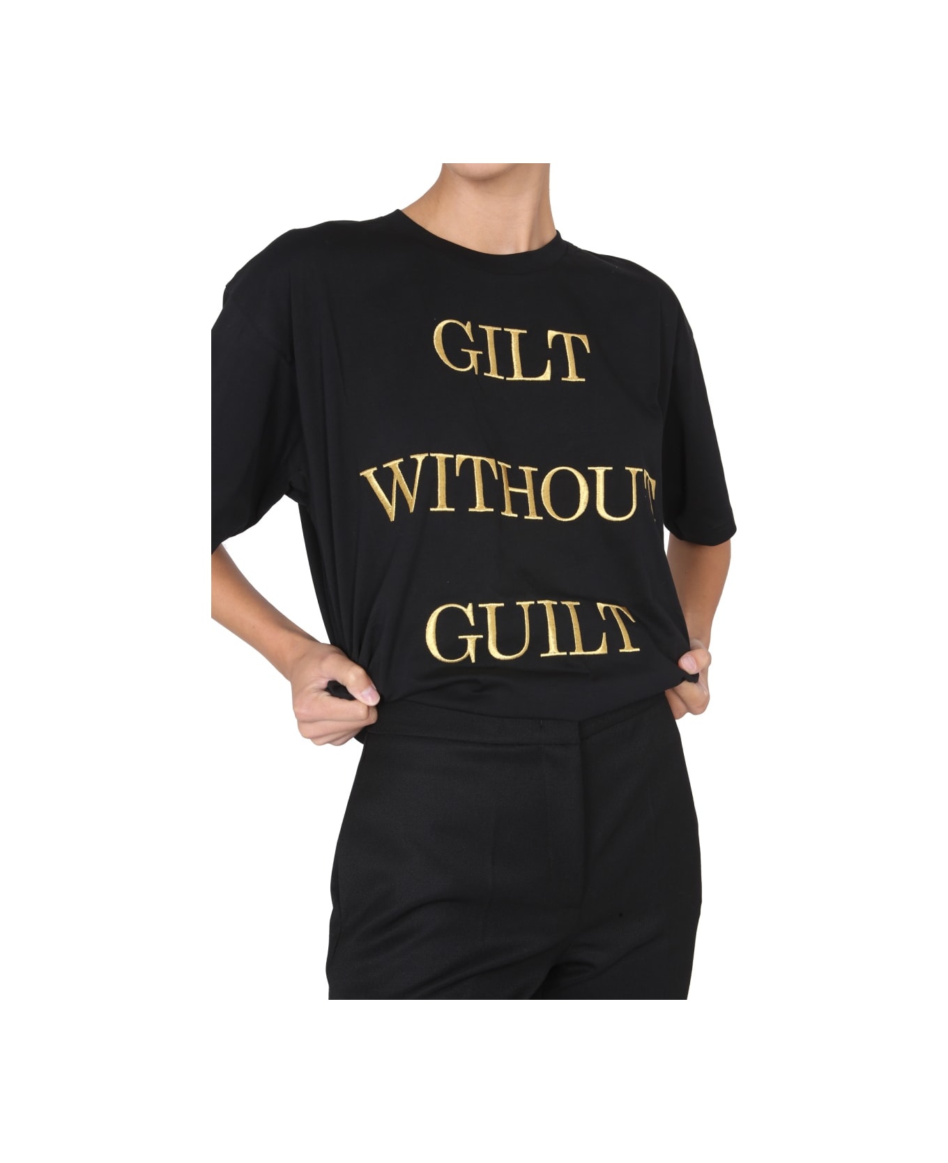 Moschino "guilt Without Guilt" T-shirt - BLACK