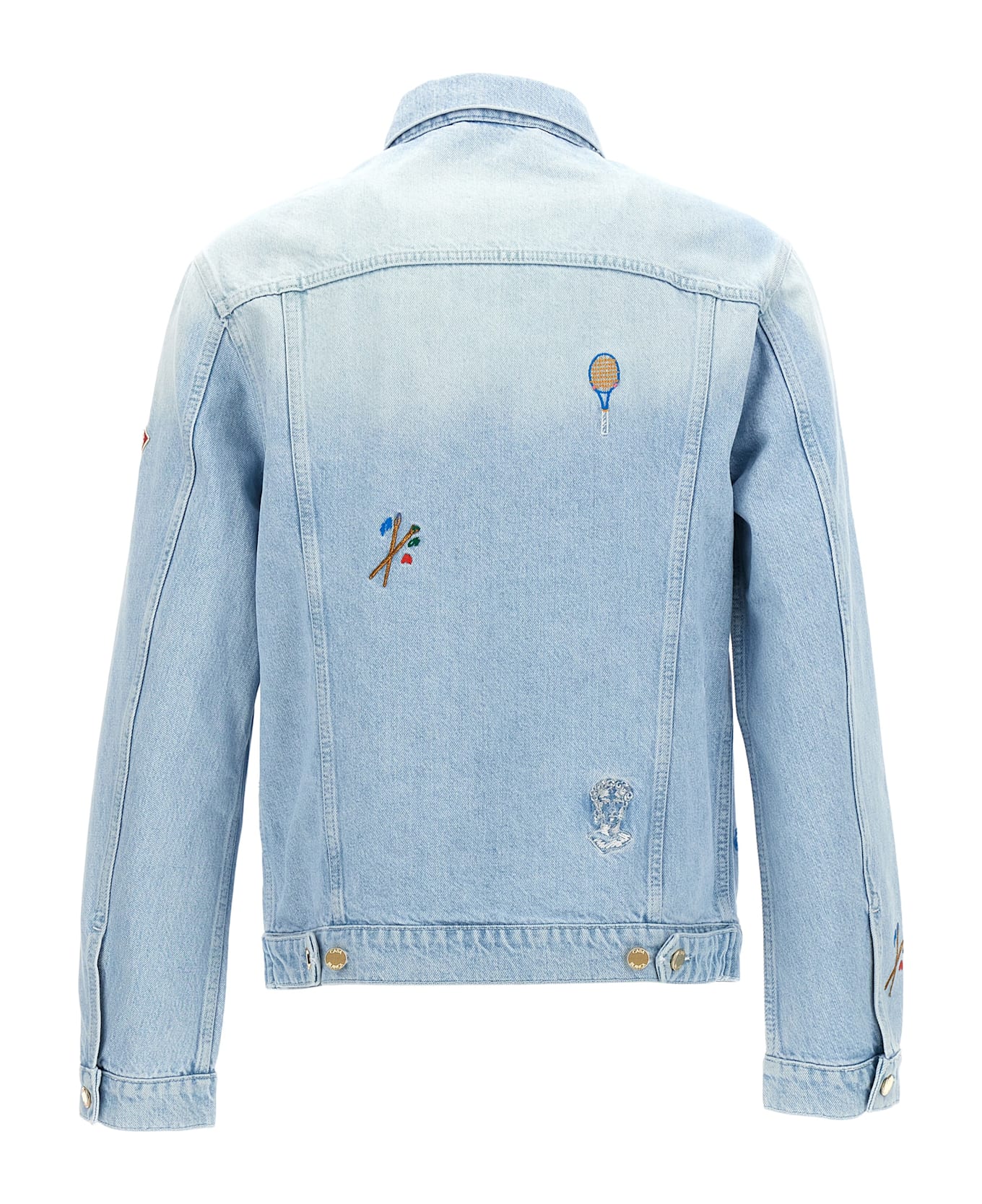 Casablanca 
embroidered Motif
 Jacket - Light Blue