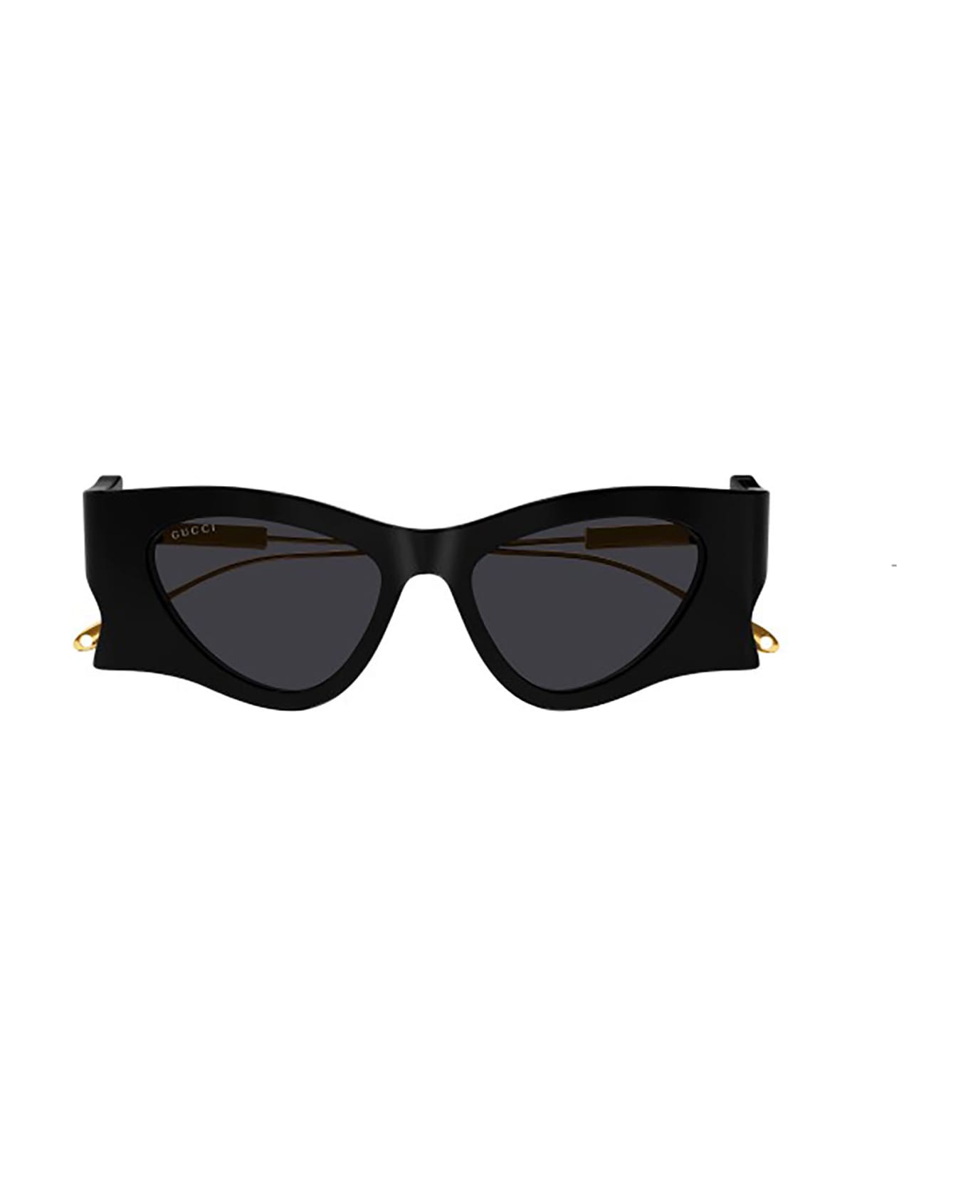Gucci Eyewear Gg1328s Sunglasses - BLACK-GOLD-GREY サングラス
