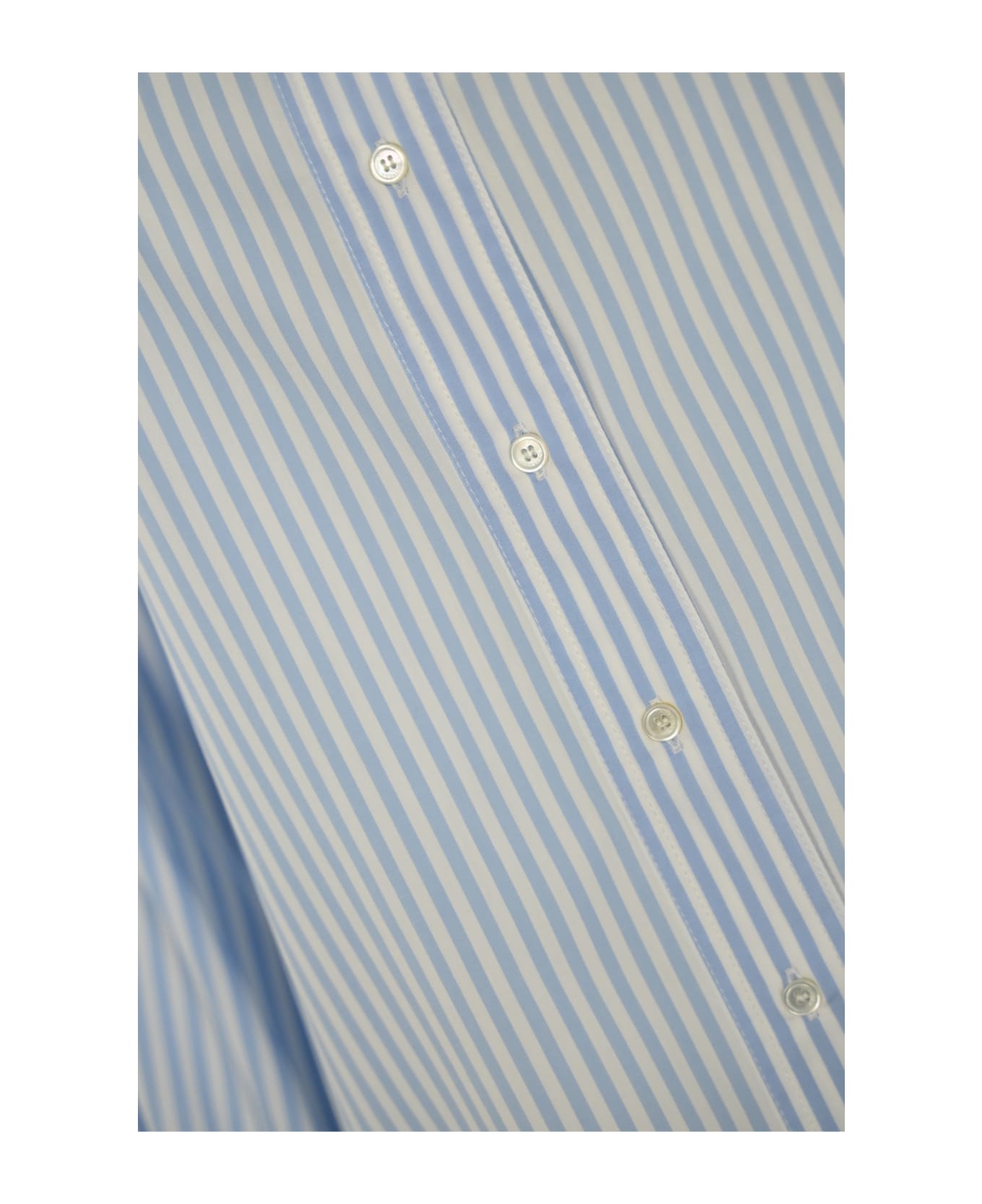 Weekend Max Mara Striped Cotton Shirt - Riga pari cielo