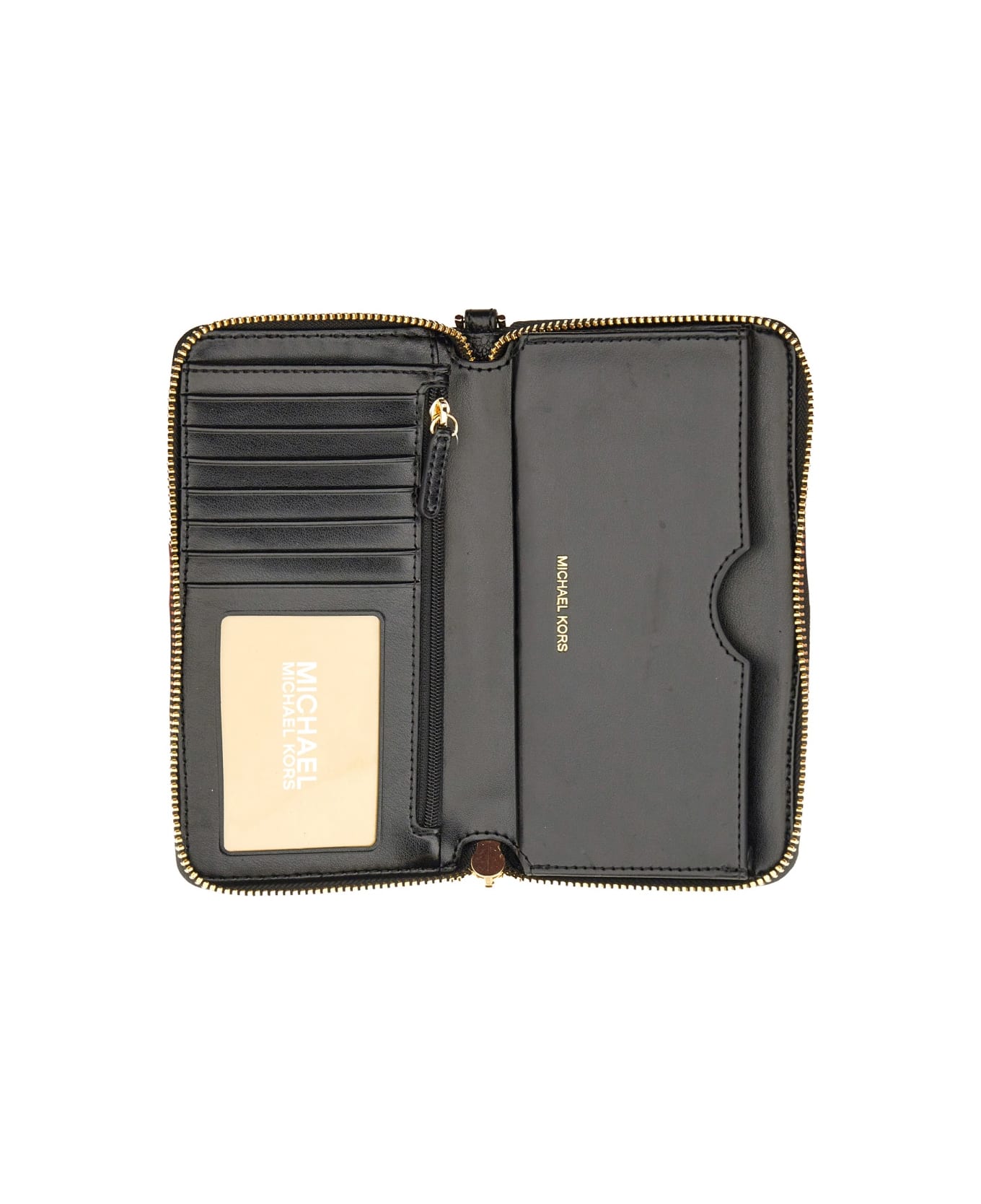 Michael Kors Leather Wallet - BLACK