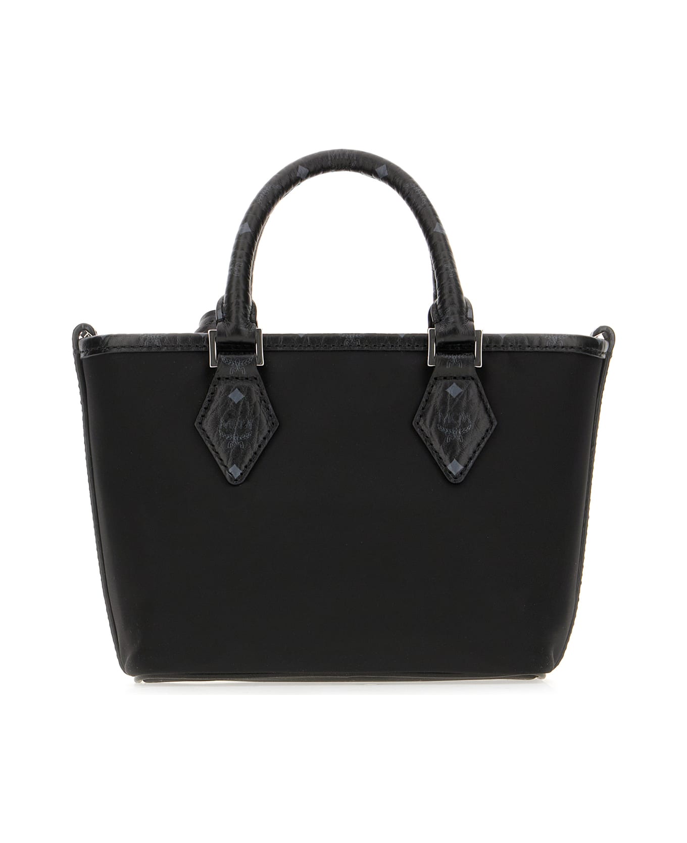 MCM Black Nylon Mini Aren Handbag - BLACK