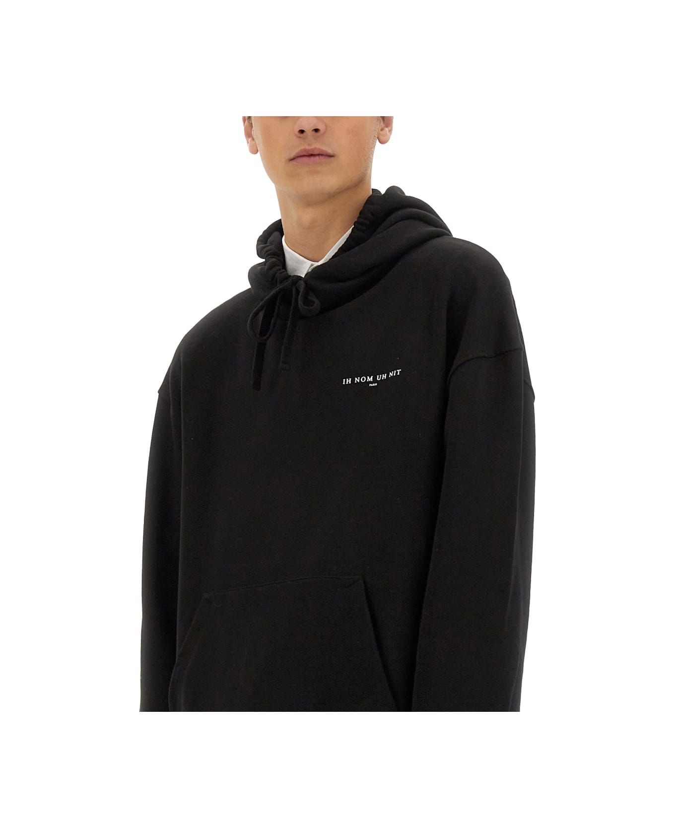ih nom uh nit Hoodie - BLACK