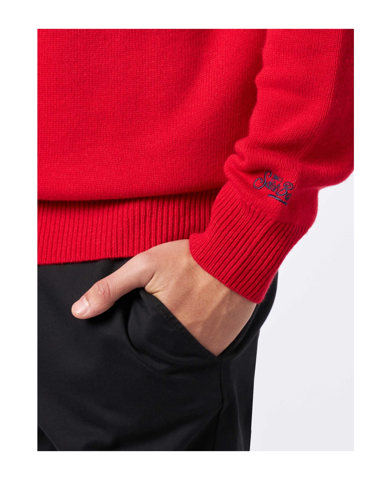 MC2 Saint Barth Norwegian Style Man Red Sweater - RED