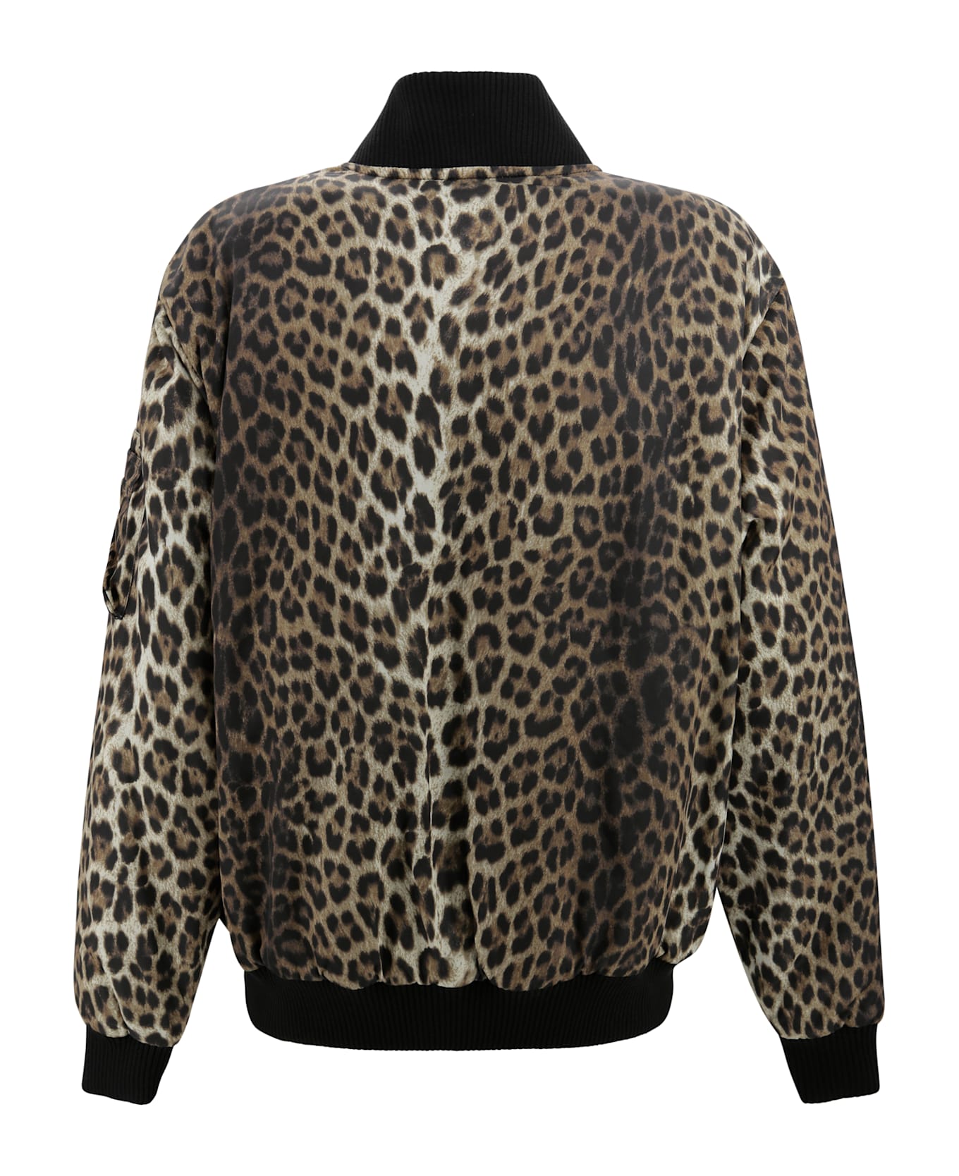Parosh Reversible Spotted Bomber Jacket - Brown