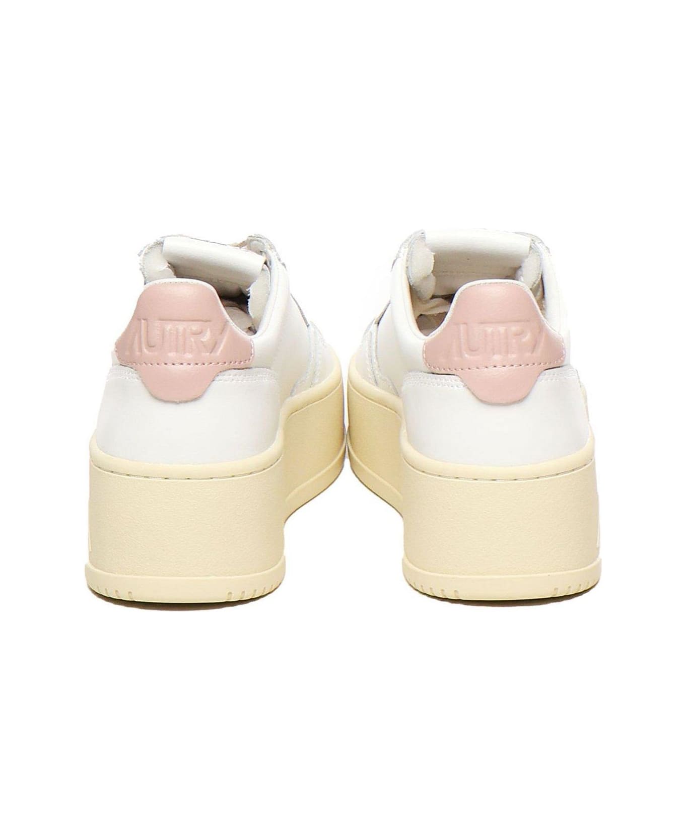 Autry Medalist Logo Embroidered Platform Sneakers - Pink