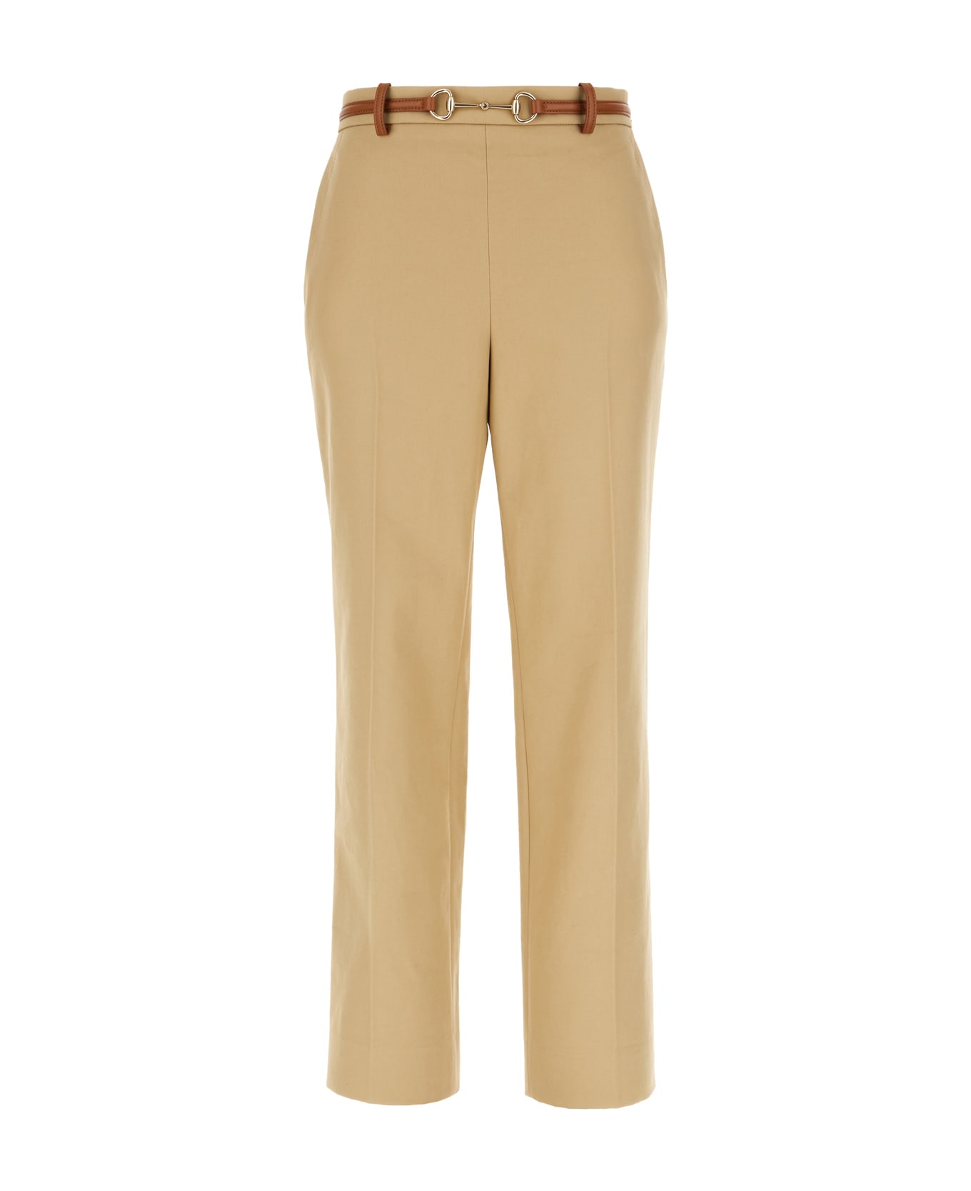 Gucci Beige Cotton Pants - Beige