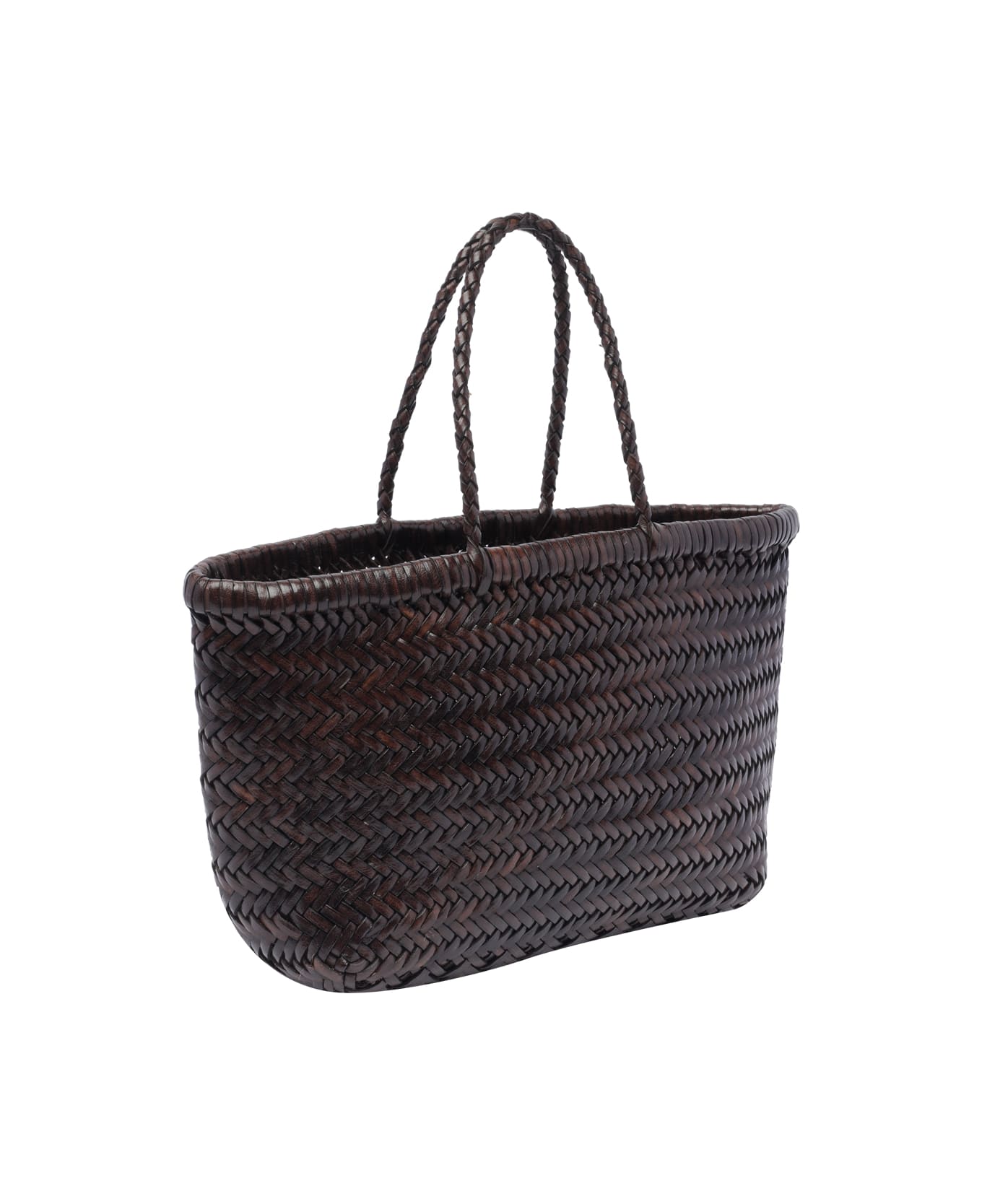 Dragon Diffusion Mini Bamboo Triple Jump Handbag - Brown