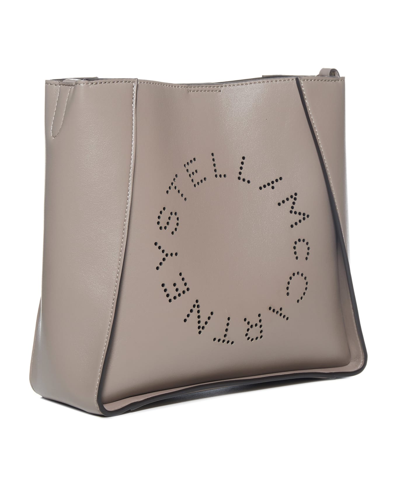 Stella McCartney Crossbody Bag With Perforated Stella Logo - Moss トートバッグ