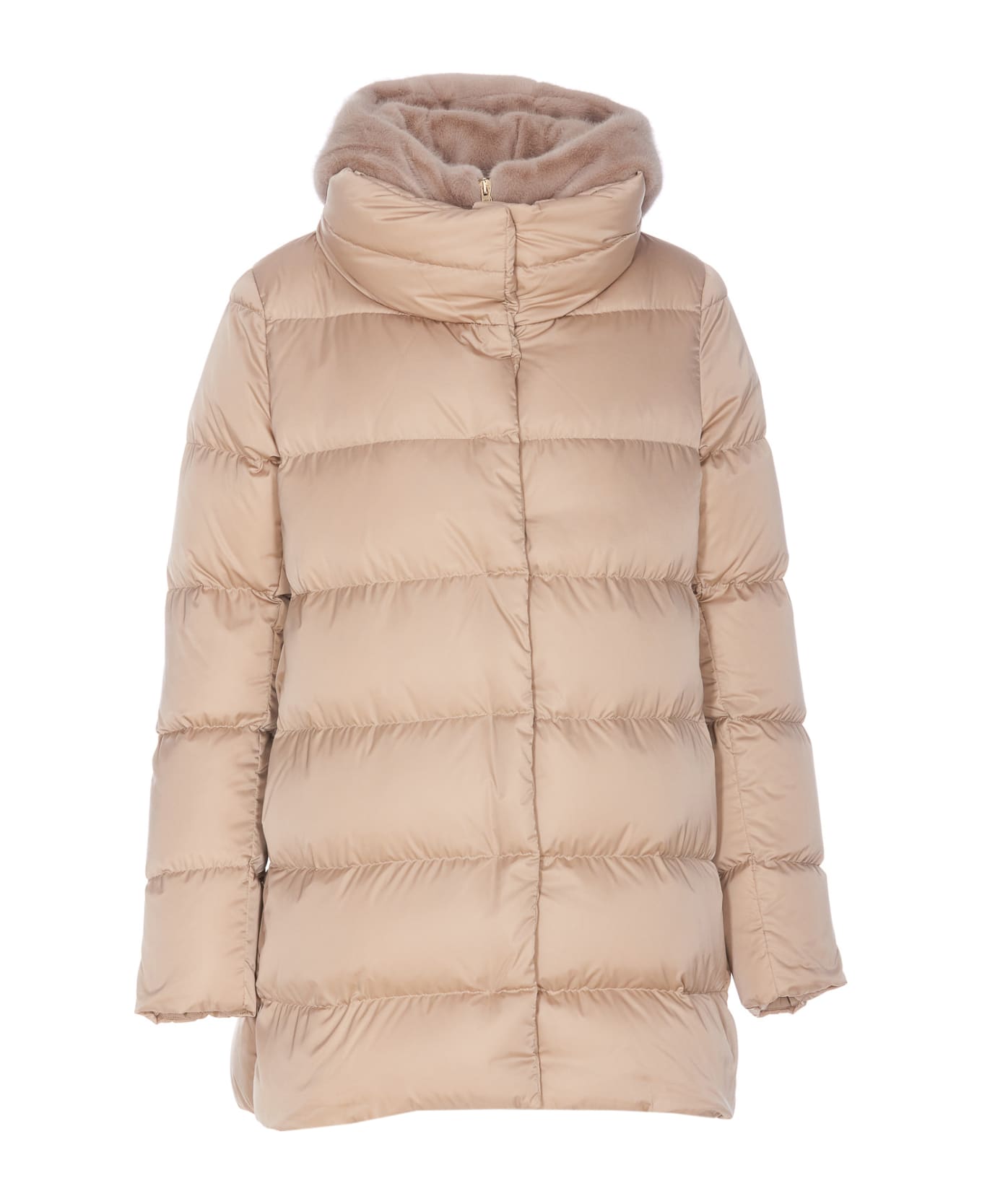 Herno A-shape Satin Down Jacket - Pink