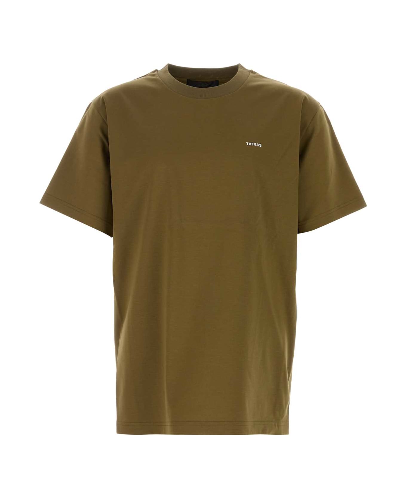 TATRAS Army Green Cotton T-shirt - KHAKI