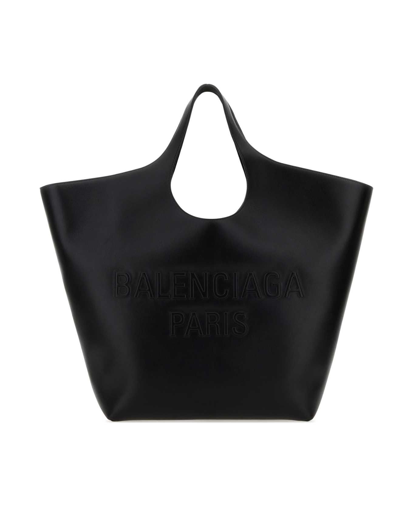 Balenciaga Black Leather Large Mary-kate Shopping Bag - 1000