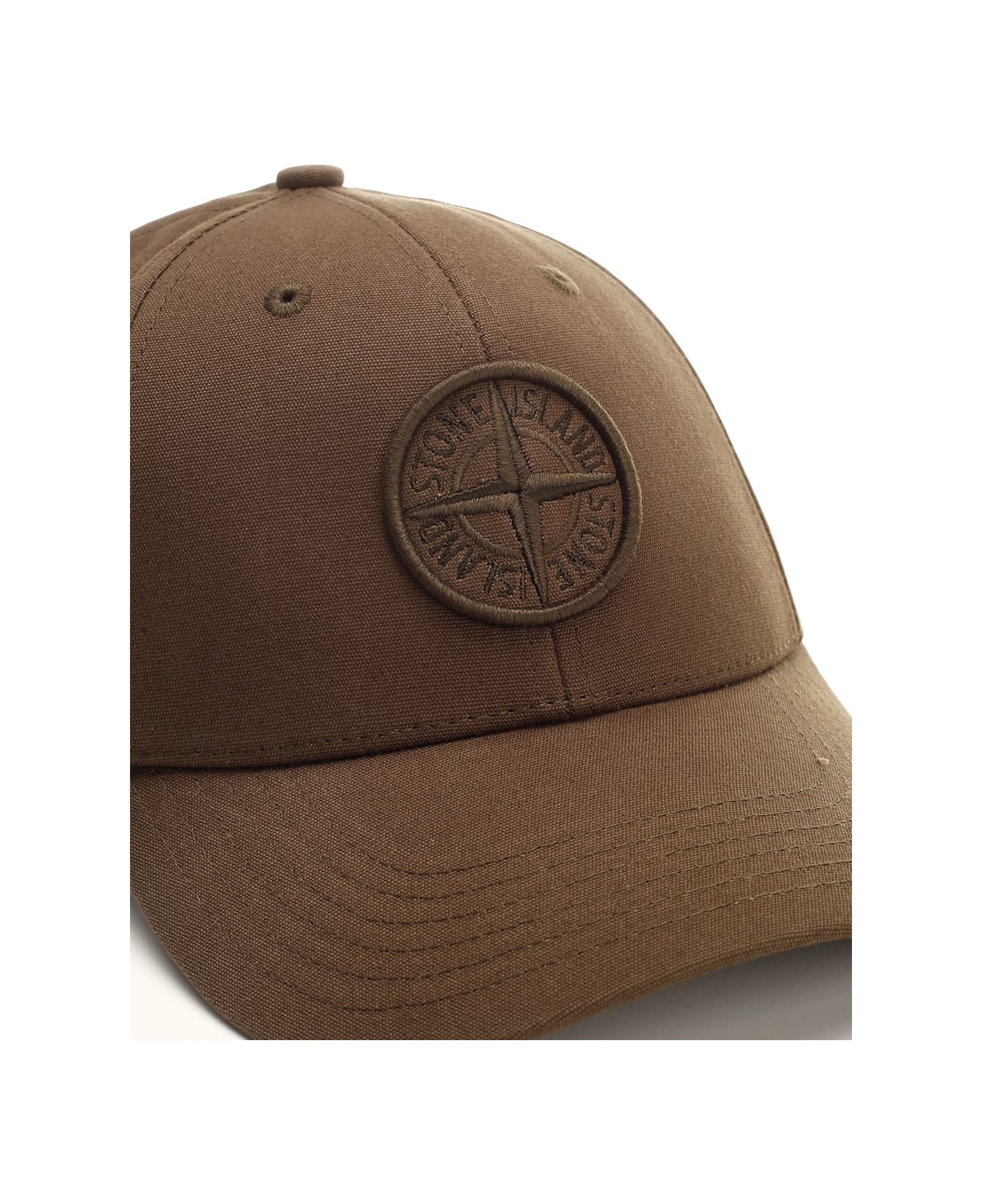 Stone Island Baseball Hat - Brown