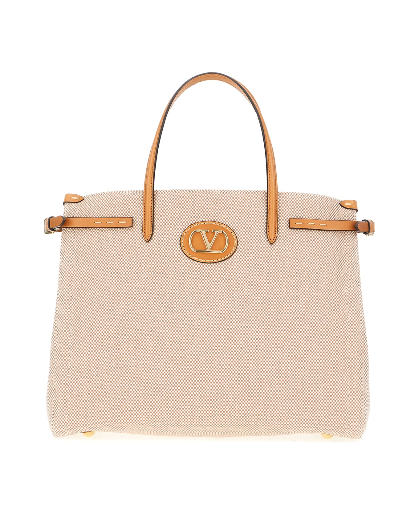 Multicolor Fabric Shopping Bag - Thumbnail 2