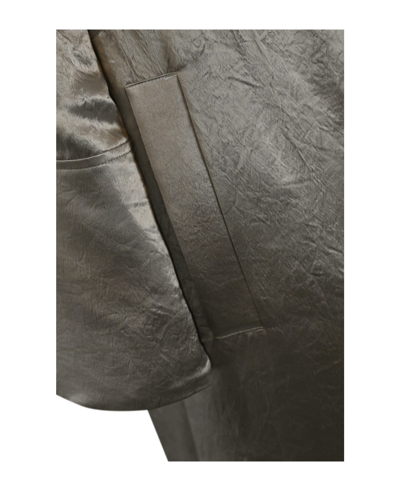 Max Mara Piroga Bomber Jacket In Acetate Satin - Sabbia