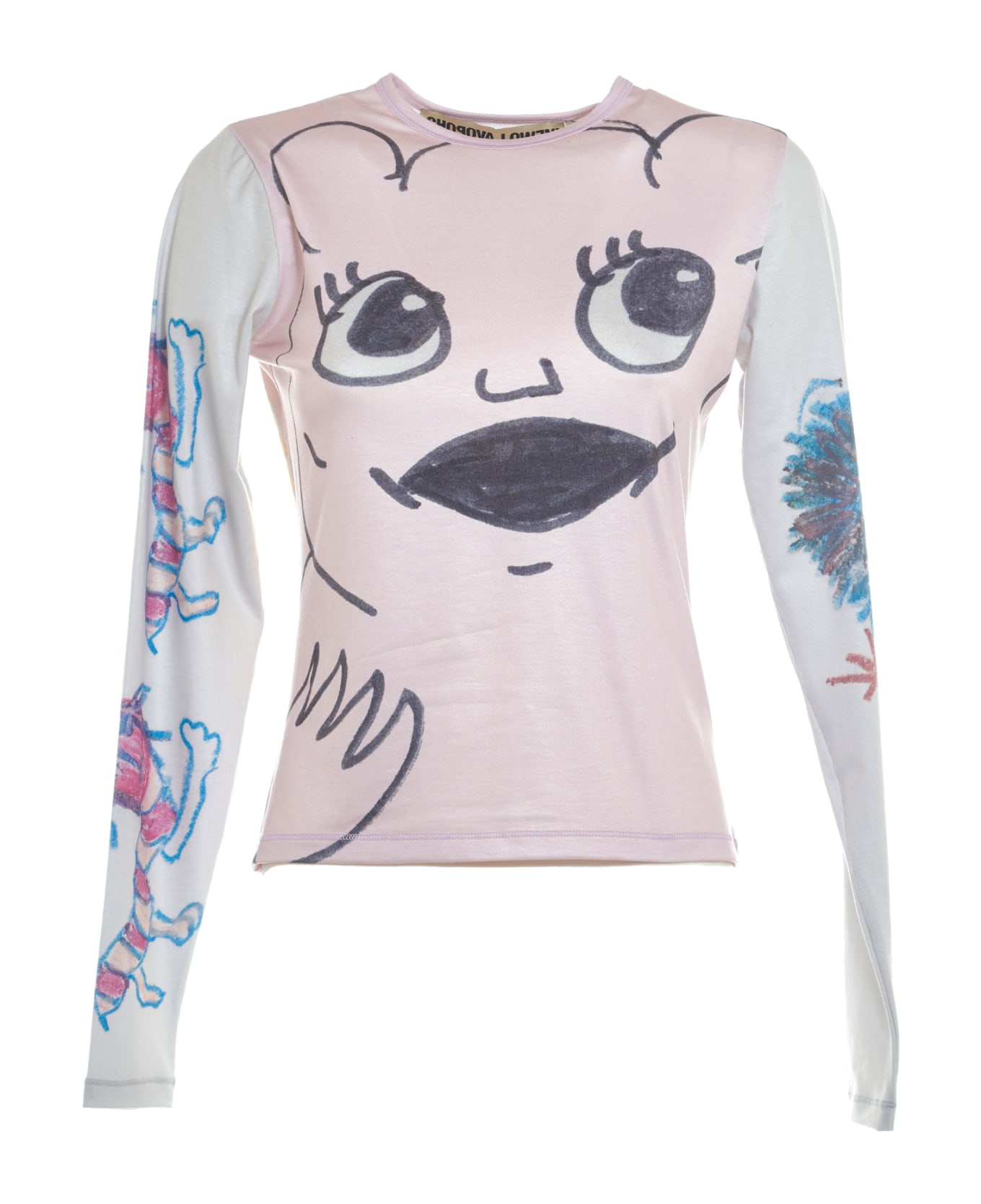 Chopova Lowena Caterpillar Face Fitted Jersey Top | italist