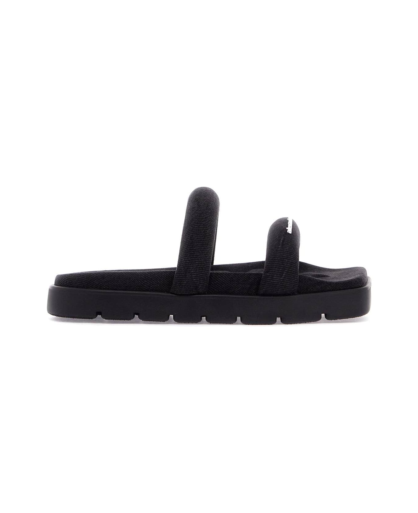 [Alexander Wang]Denim Sandal ダブルバンドスライドサンダル Alexander Wang 'denim Jay Slides | italist