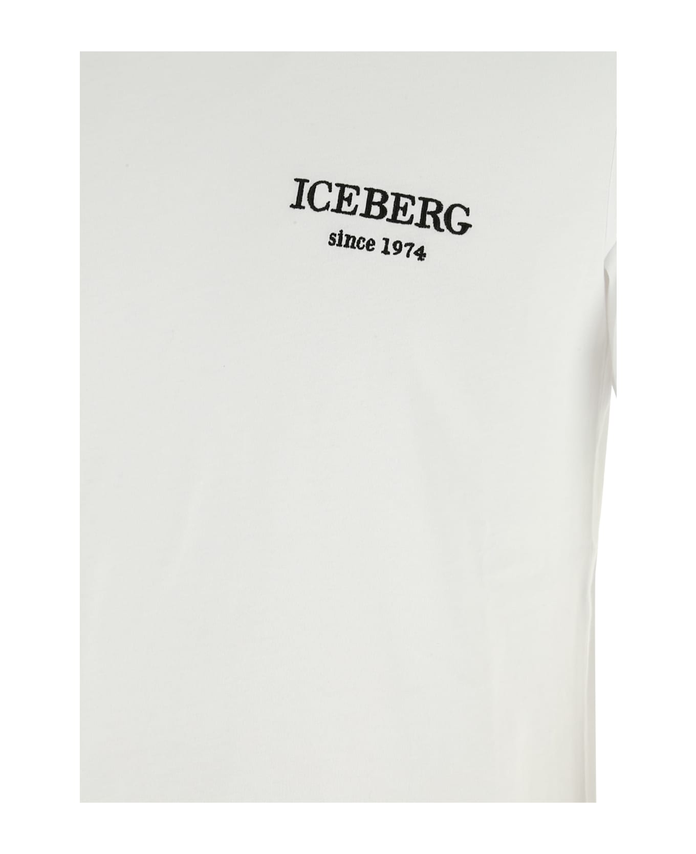 Iceberg T-shirt In Cotone Stampato - Bianco