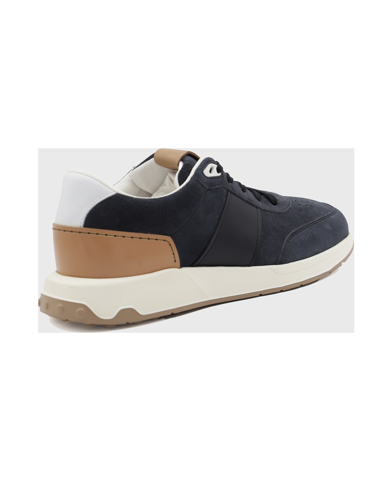 Tod's Navy Suede Sneakers - Blue