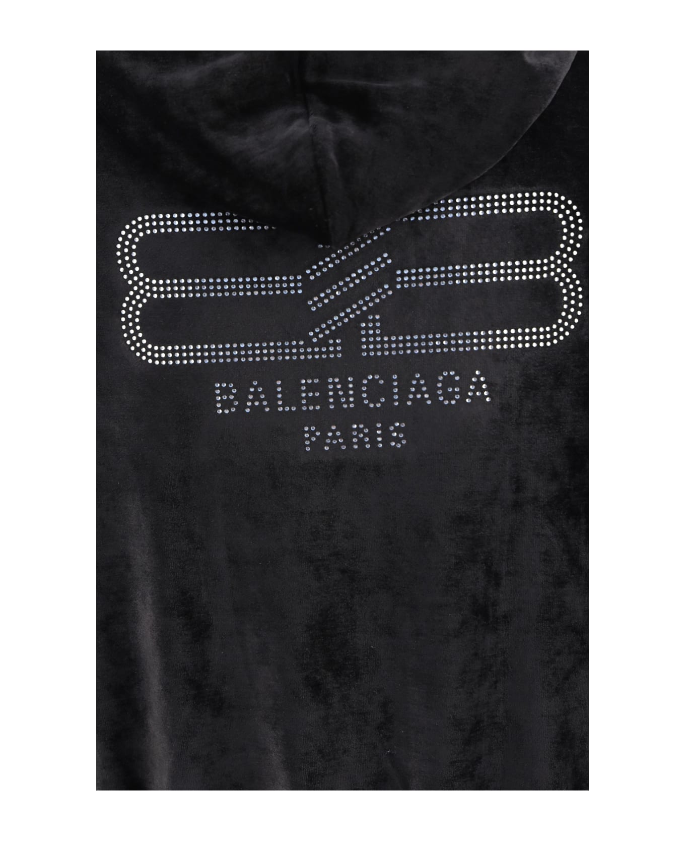 Balenciaga Velvet Full Zip Hoodie - black ジャケット