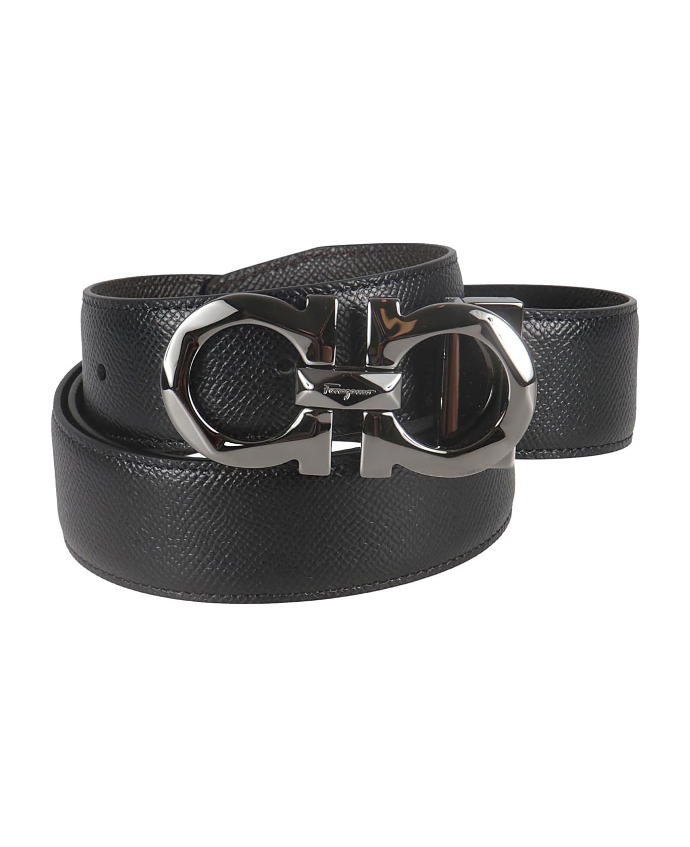 Ferragamo Double Adjustable Belt - BLACK