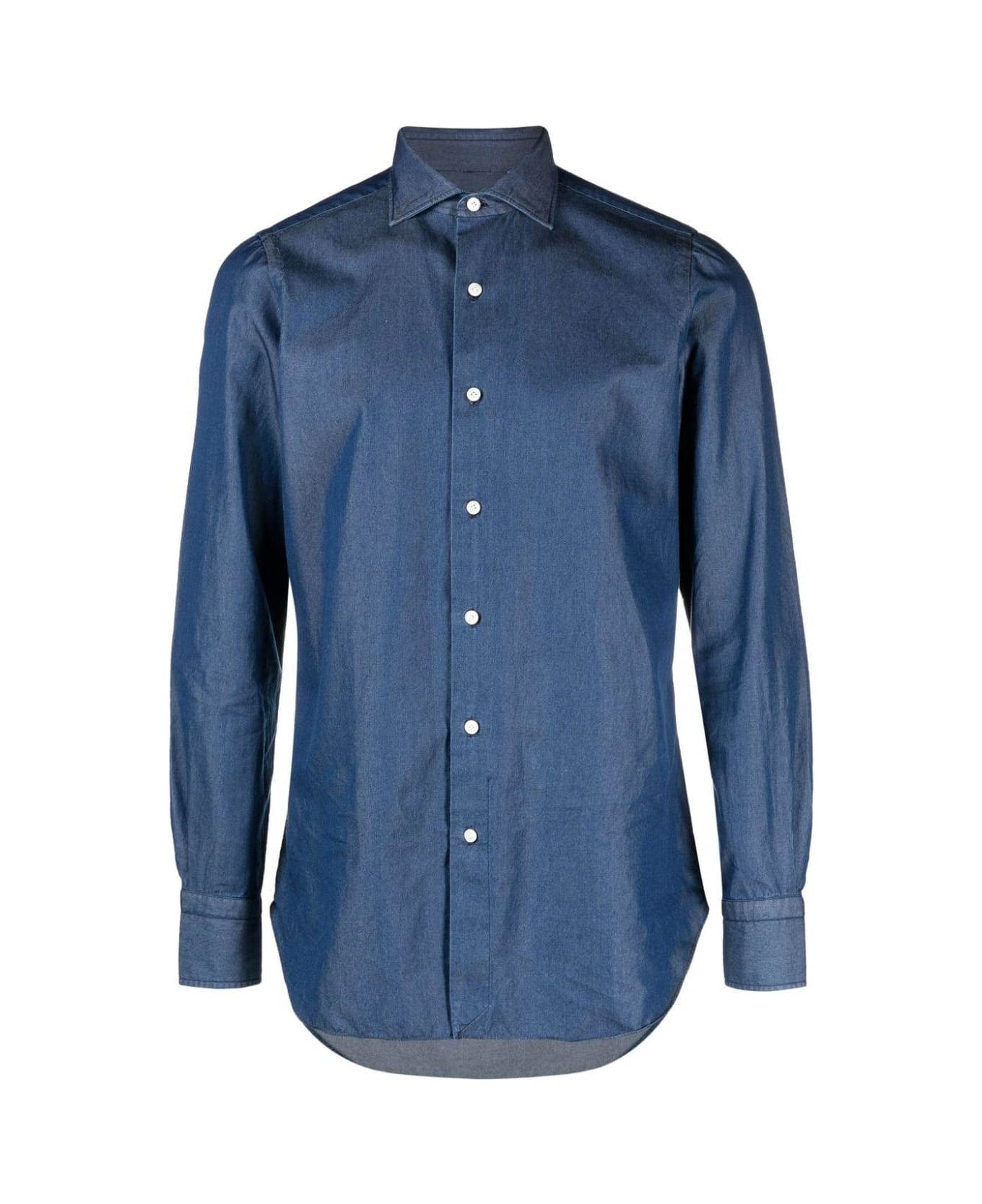 Finamore Button-up Shirt - Blue