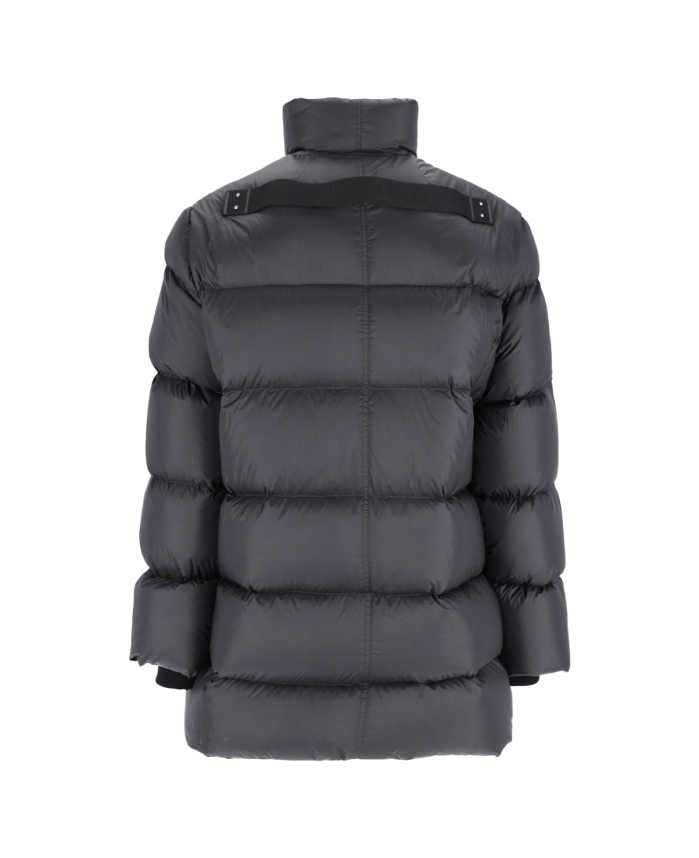 Rick Owens Long Down Jacket "turtle" - Black  