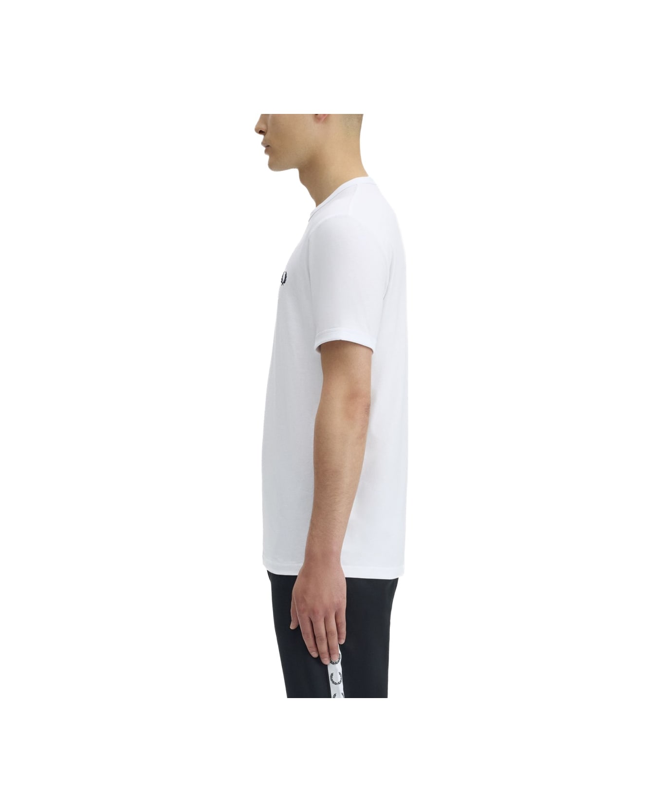Fred Perry T-shirt With Logo - WHITE