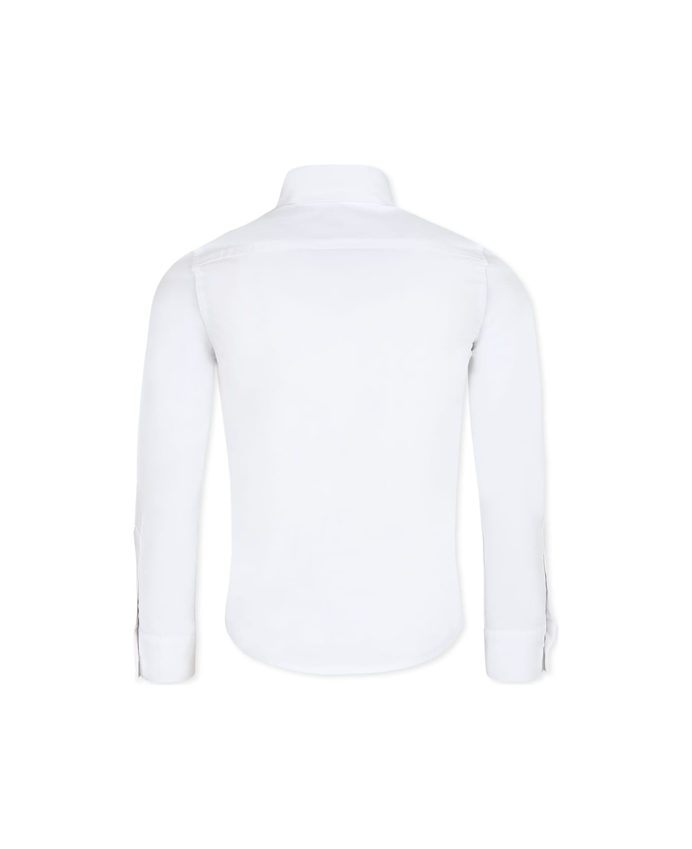 Dsquared2 White Shirt For Boy With Logo - White