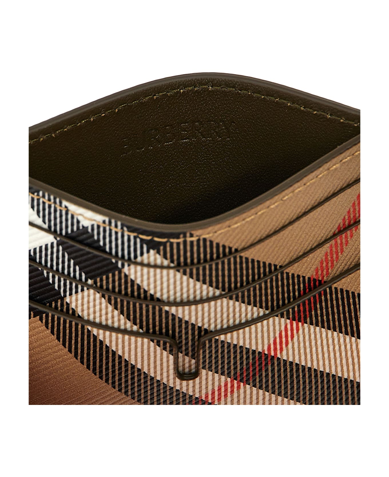 Burberry 'tall Check' Card Holder - Beige