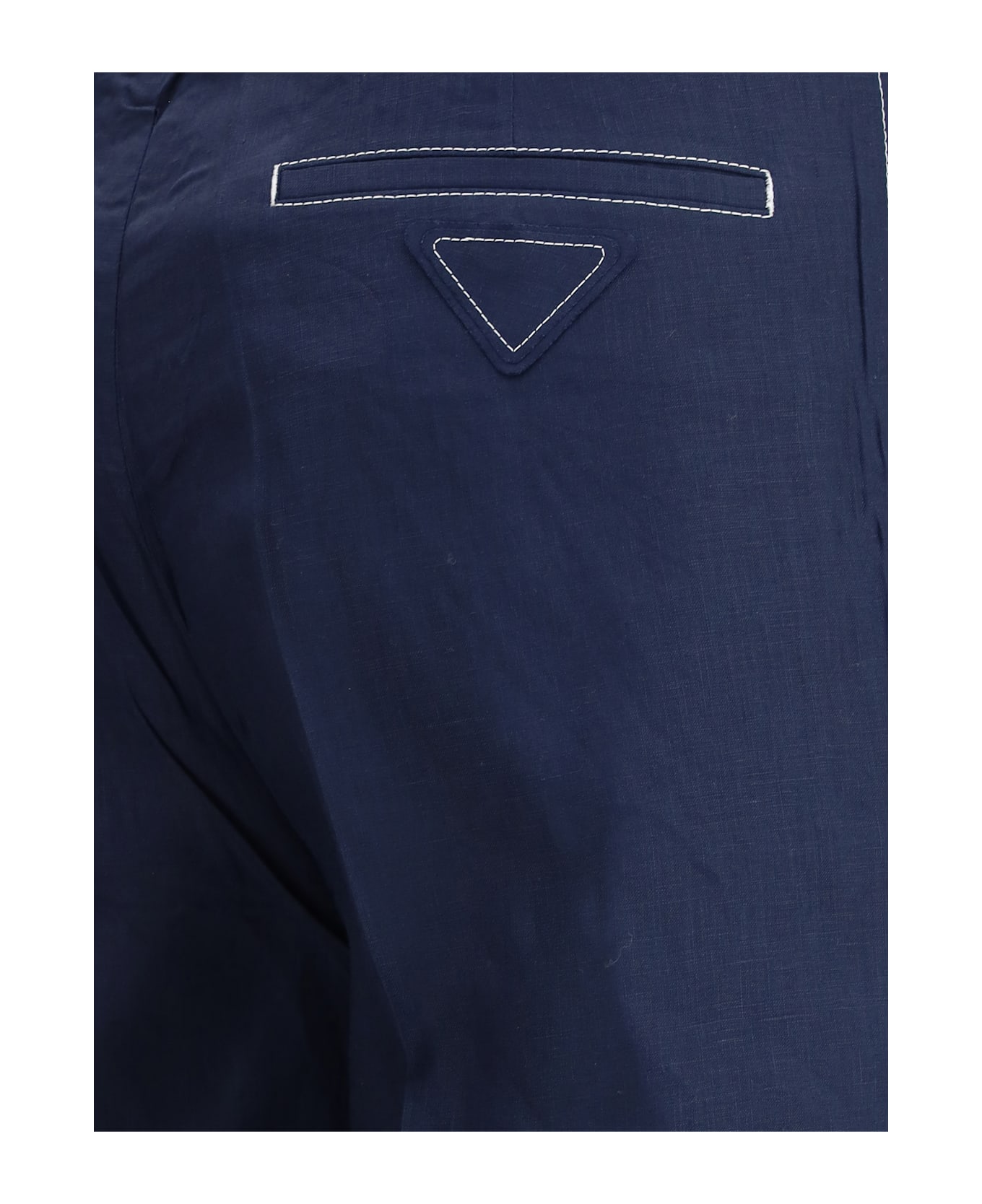 Prada Linen Pants - Blu