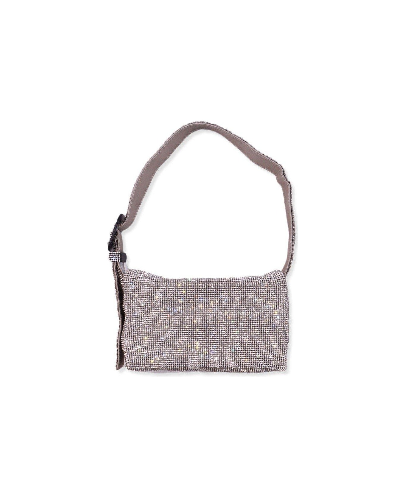 Benedetta Bruzziches Vitty La Mignon Embellished Shoulder Bag - Silver