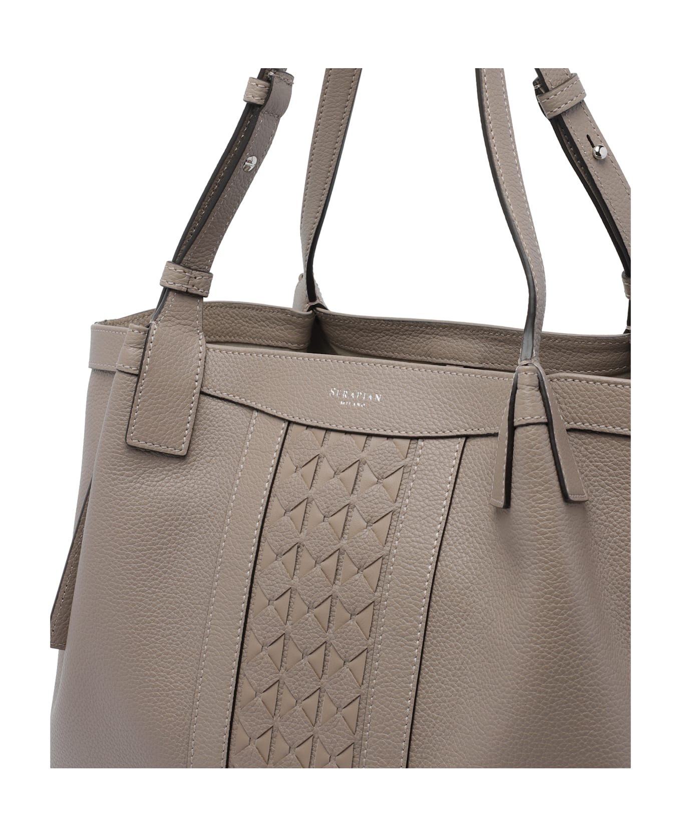 Serapian Small Secret Shoulder Bag - Beige