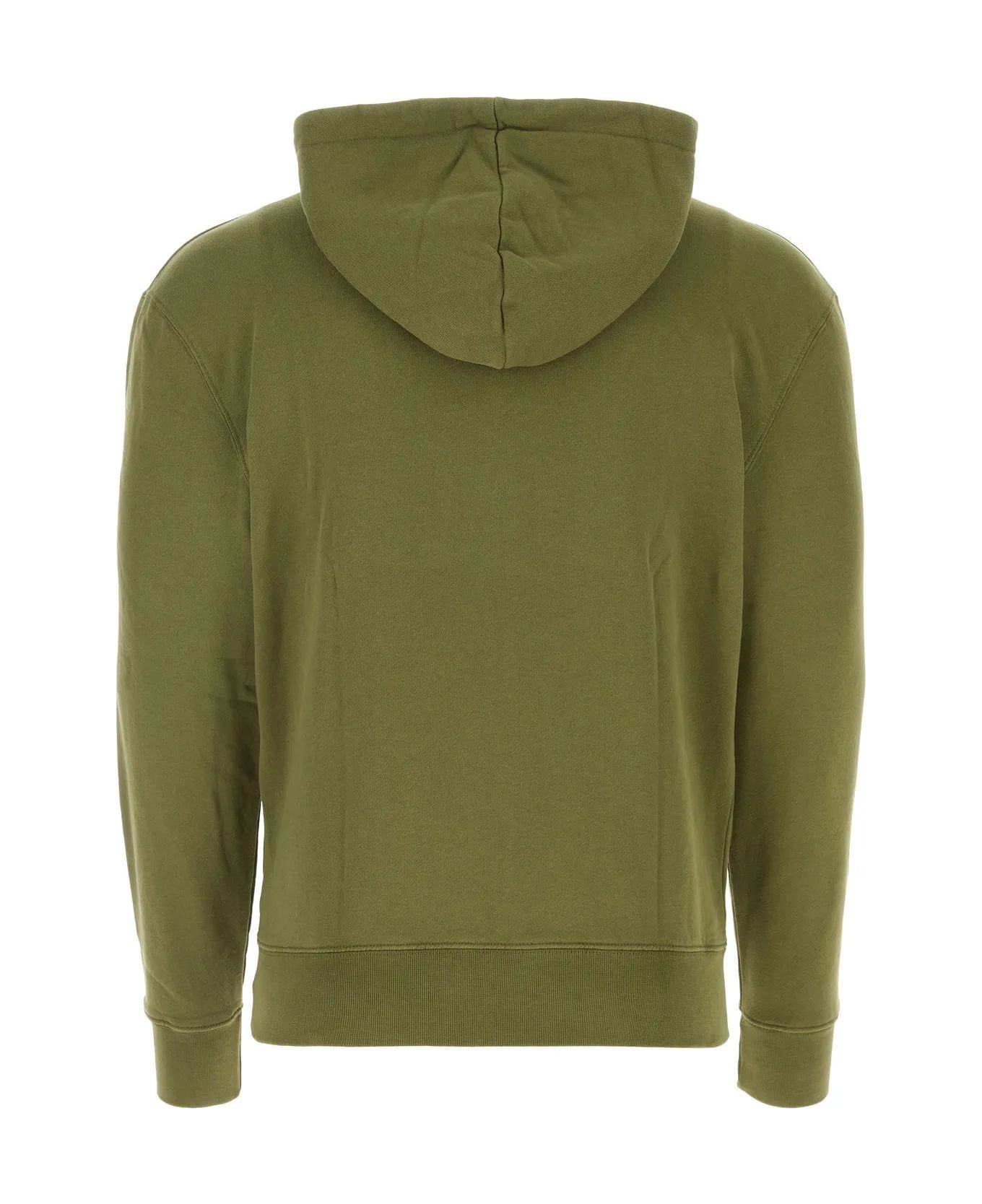 Maison Kitsuné Army Green Cotton Sweatshirt - Verde