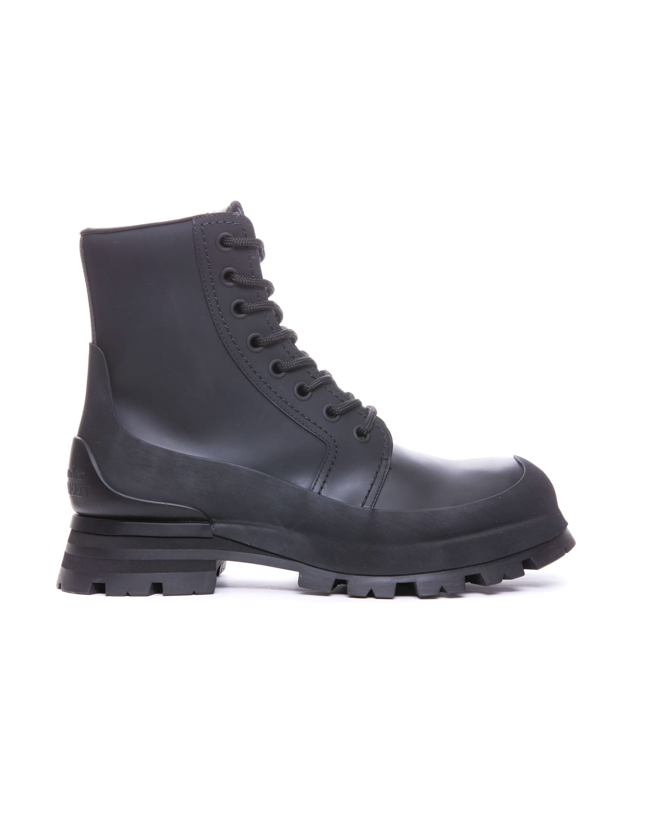 Alexander McQueen Wander Laced Up Bootie - Black
