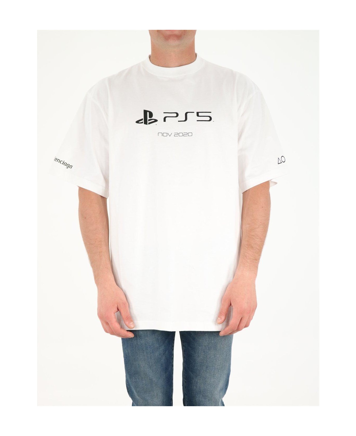 Balenciaga X Sony Playstation 5 Boxy T-shirt - WHITE