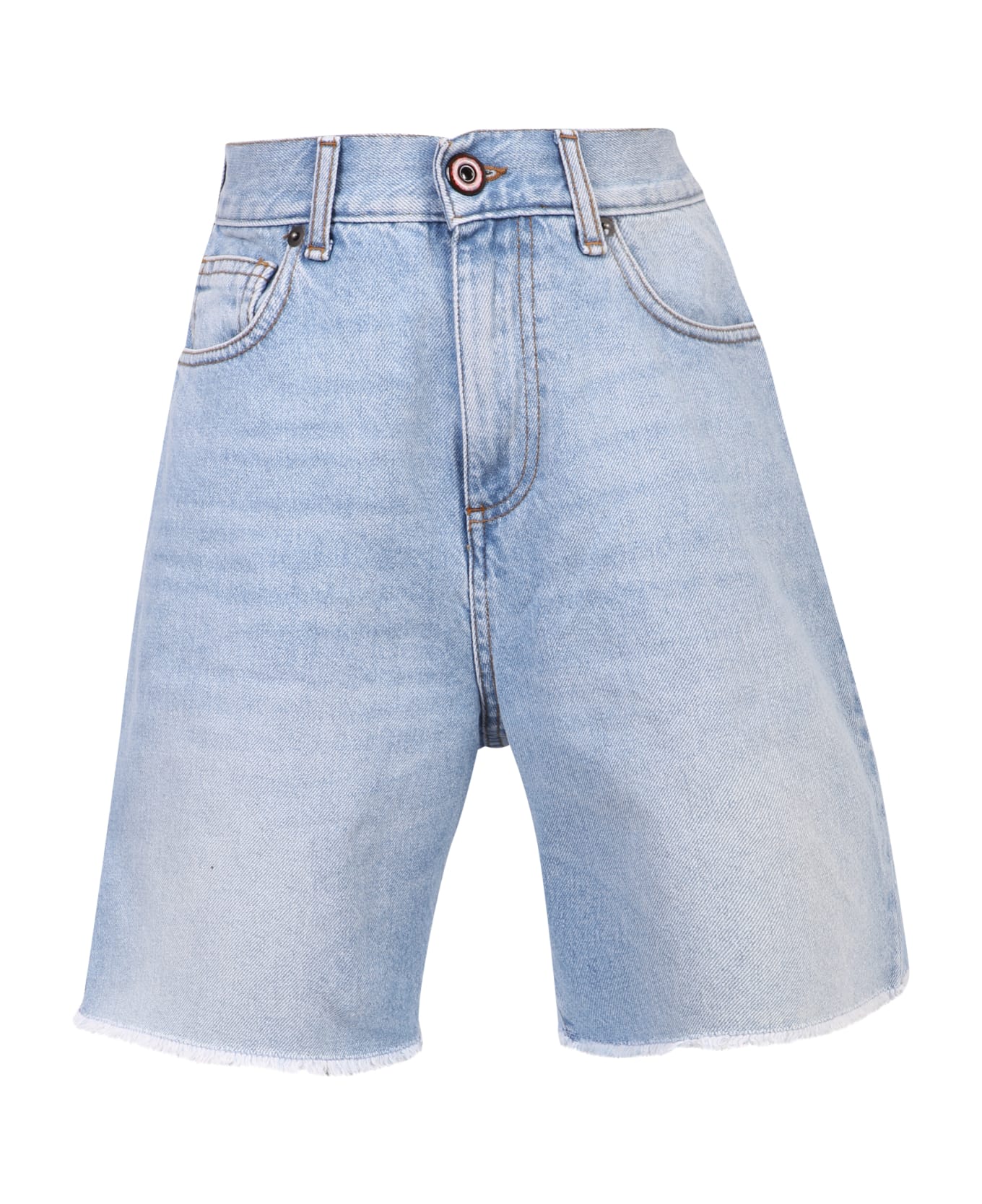 Vision of Super Raw-cut Denim Shorts - DENIM BLUE