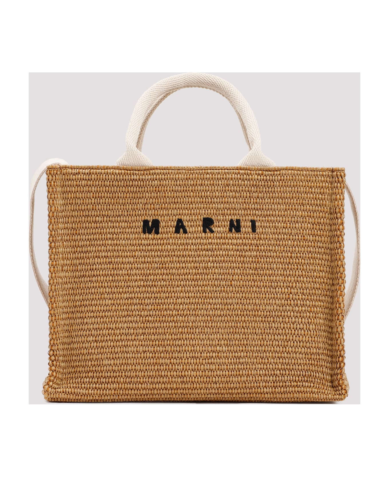Marni Raffia East-west Tote Bag - Raw Sienna Natural