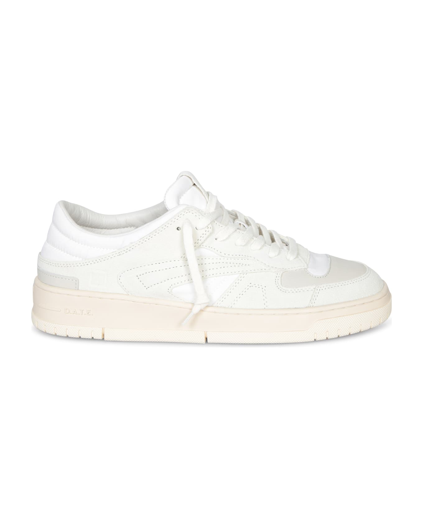D.A.T.E. Torneo Collar White Sneakers - White